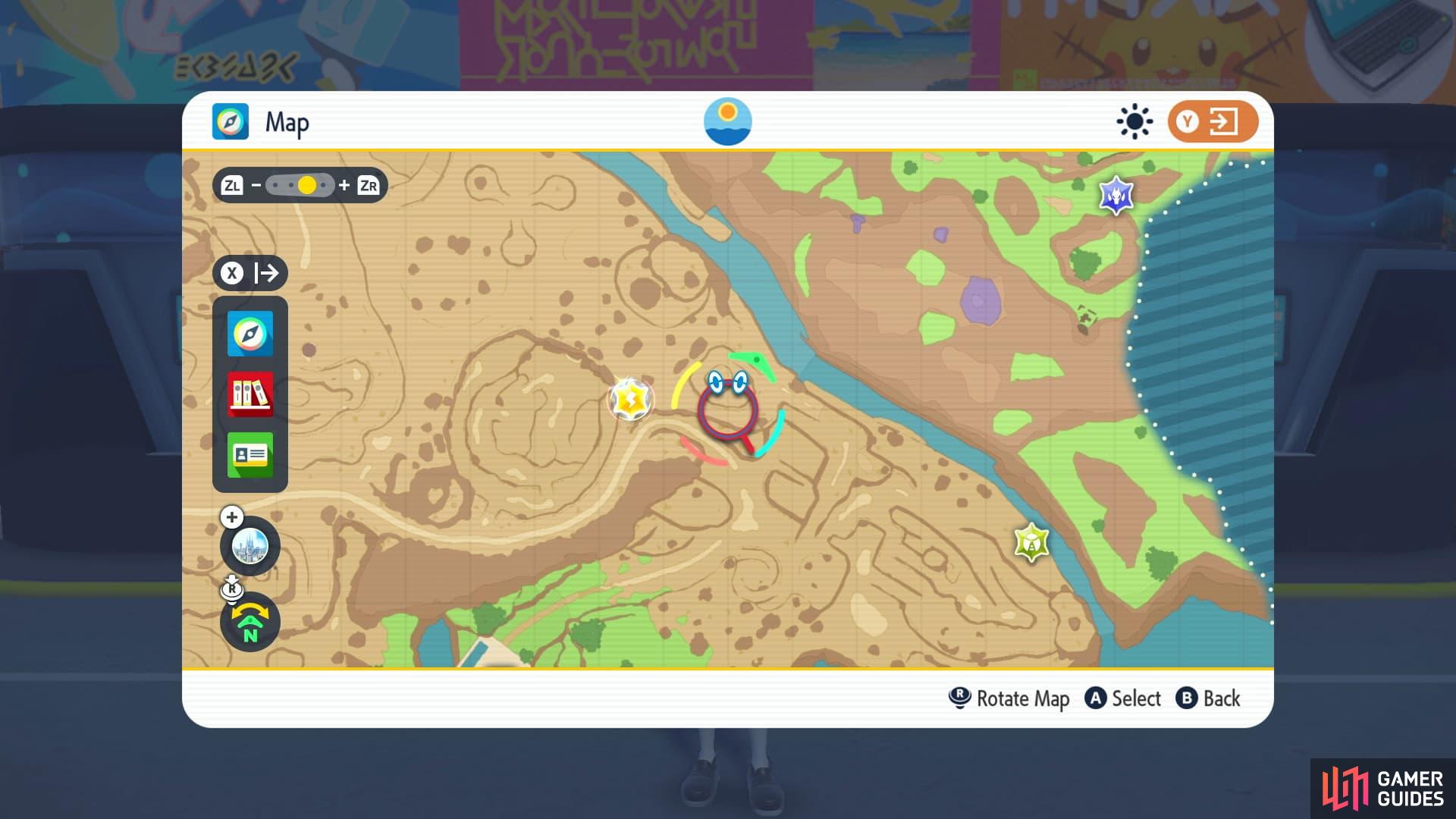 What it looks like on the map. (Credit: The Pokémon Company)