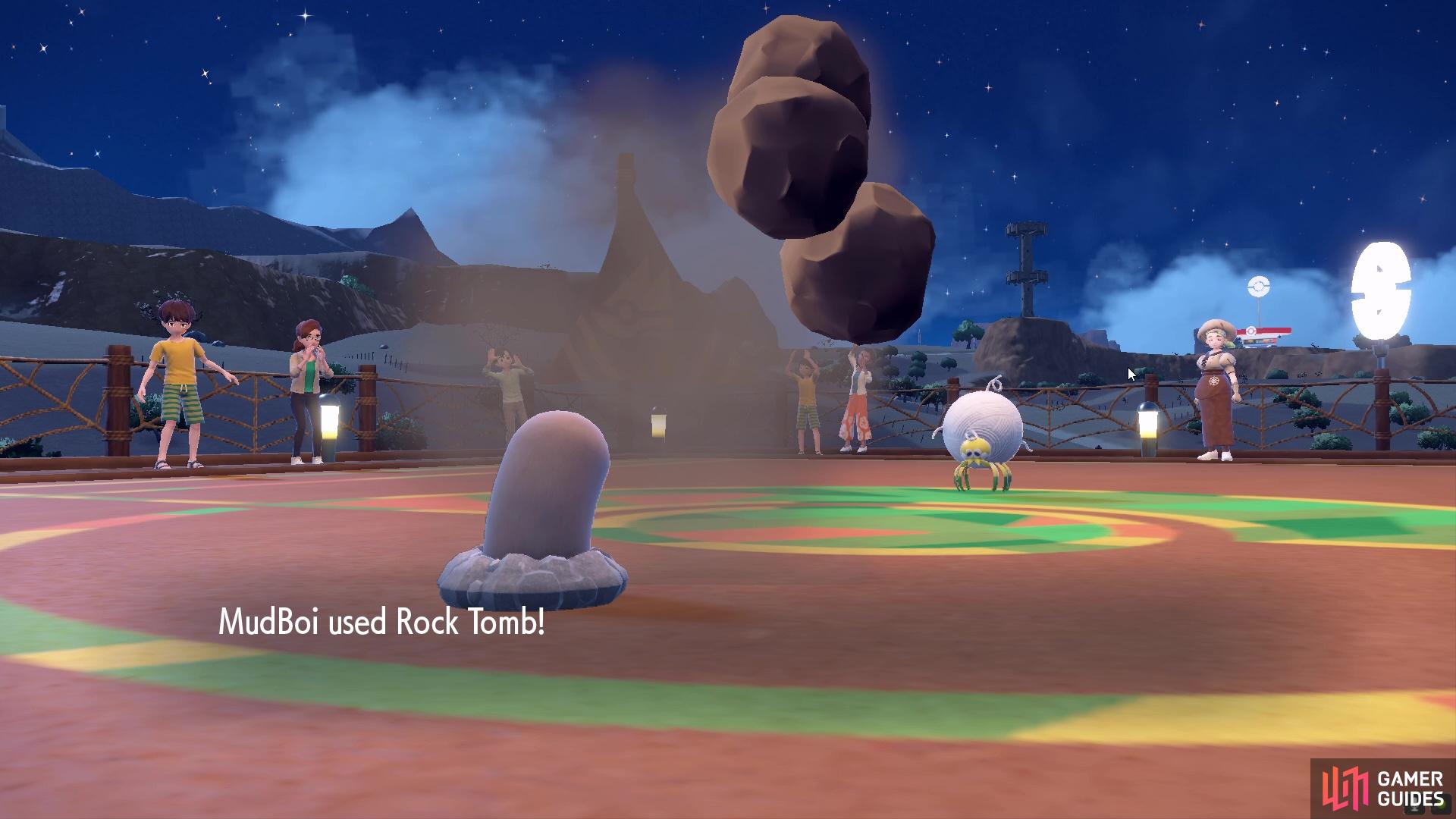 Our Diglett has the move 'Rock Tomb' which is super effective against bug-types.