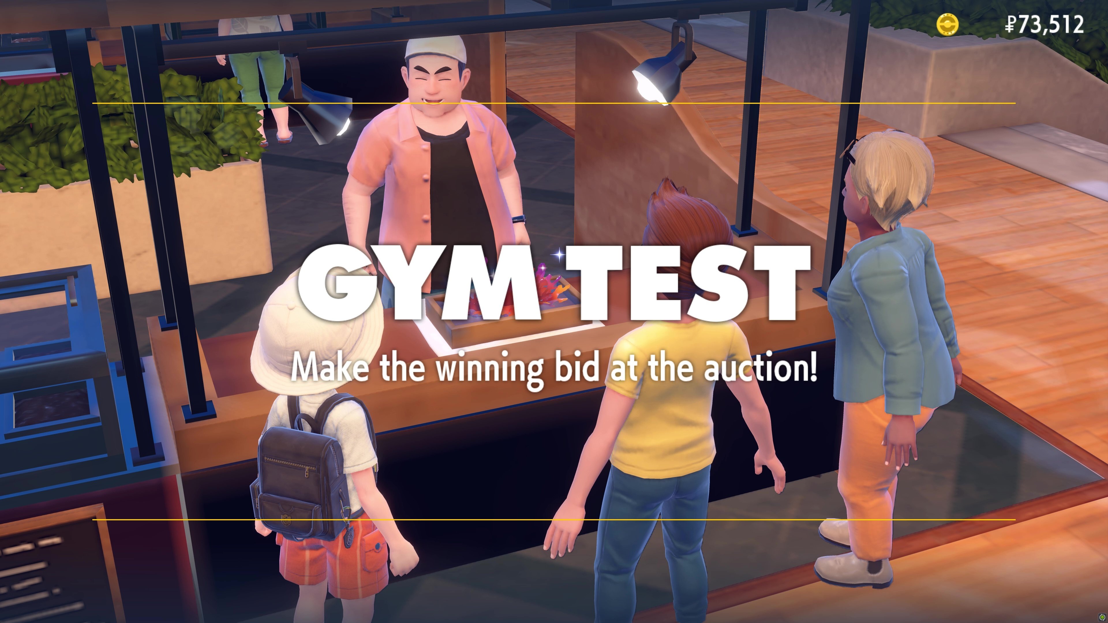 Gym Test: Make The Winning Bid.