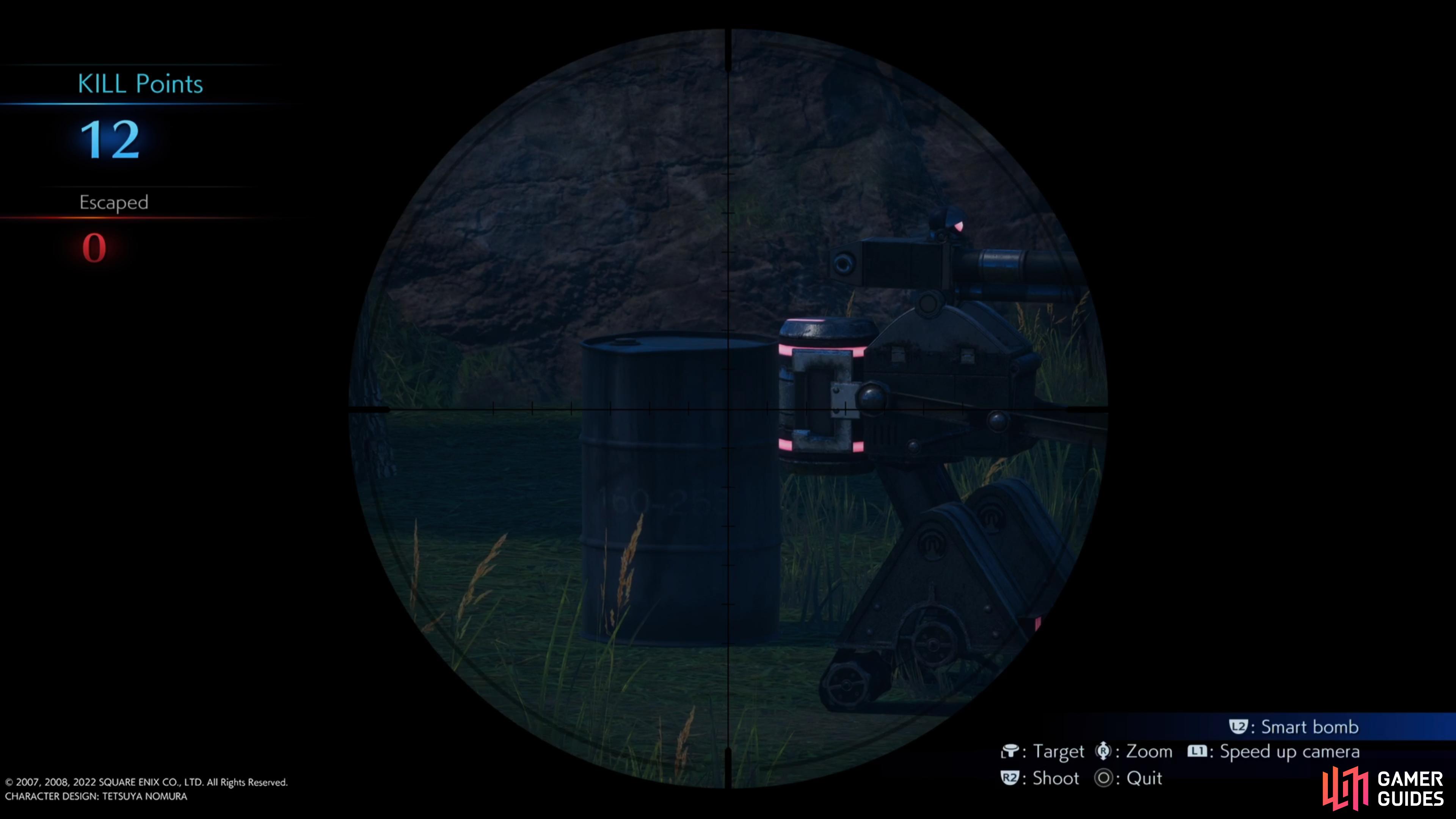 shoot the barrel to take them all out at once.