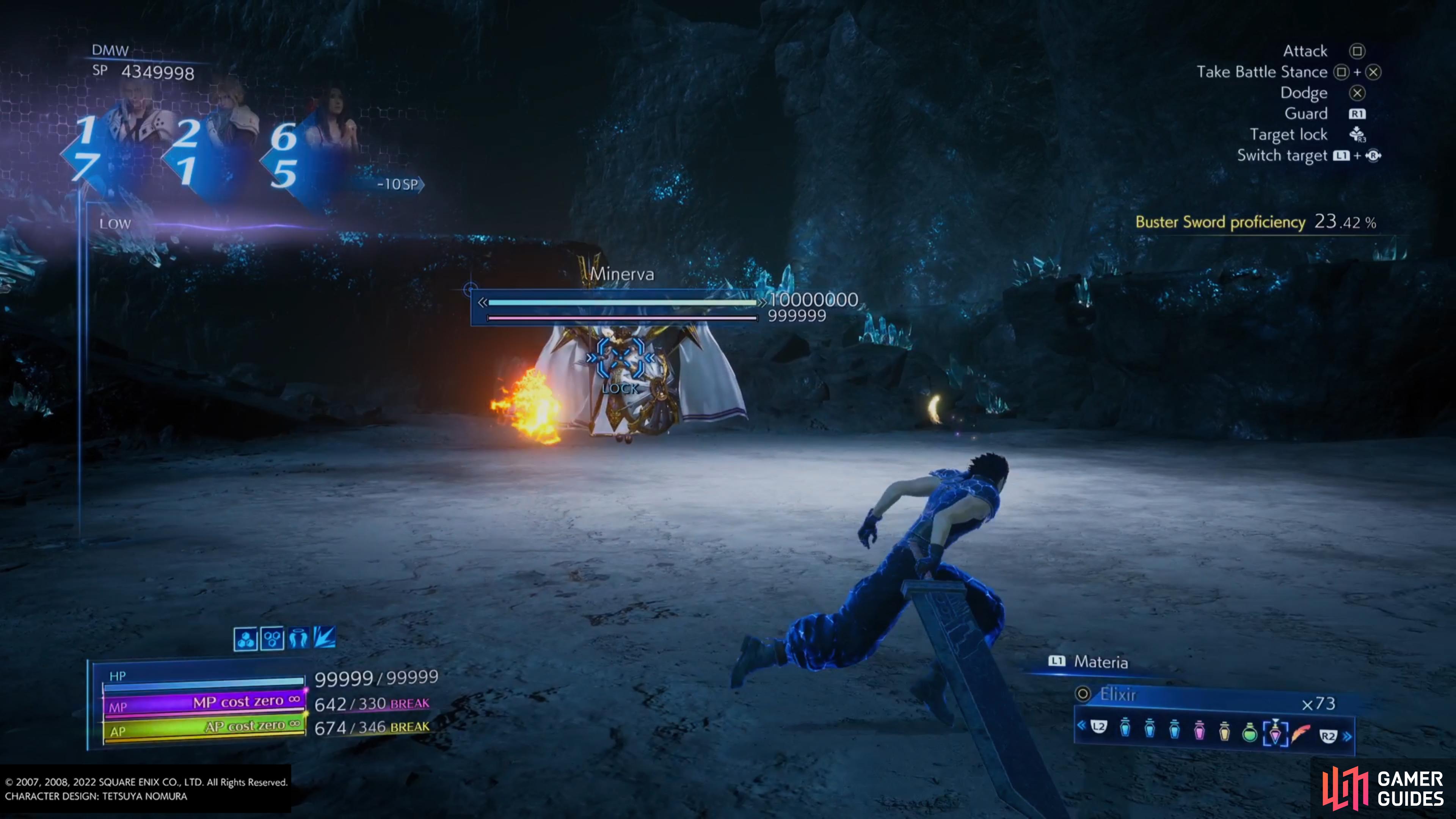 Crimson Flare fires homing fireballs at you