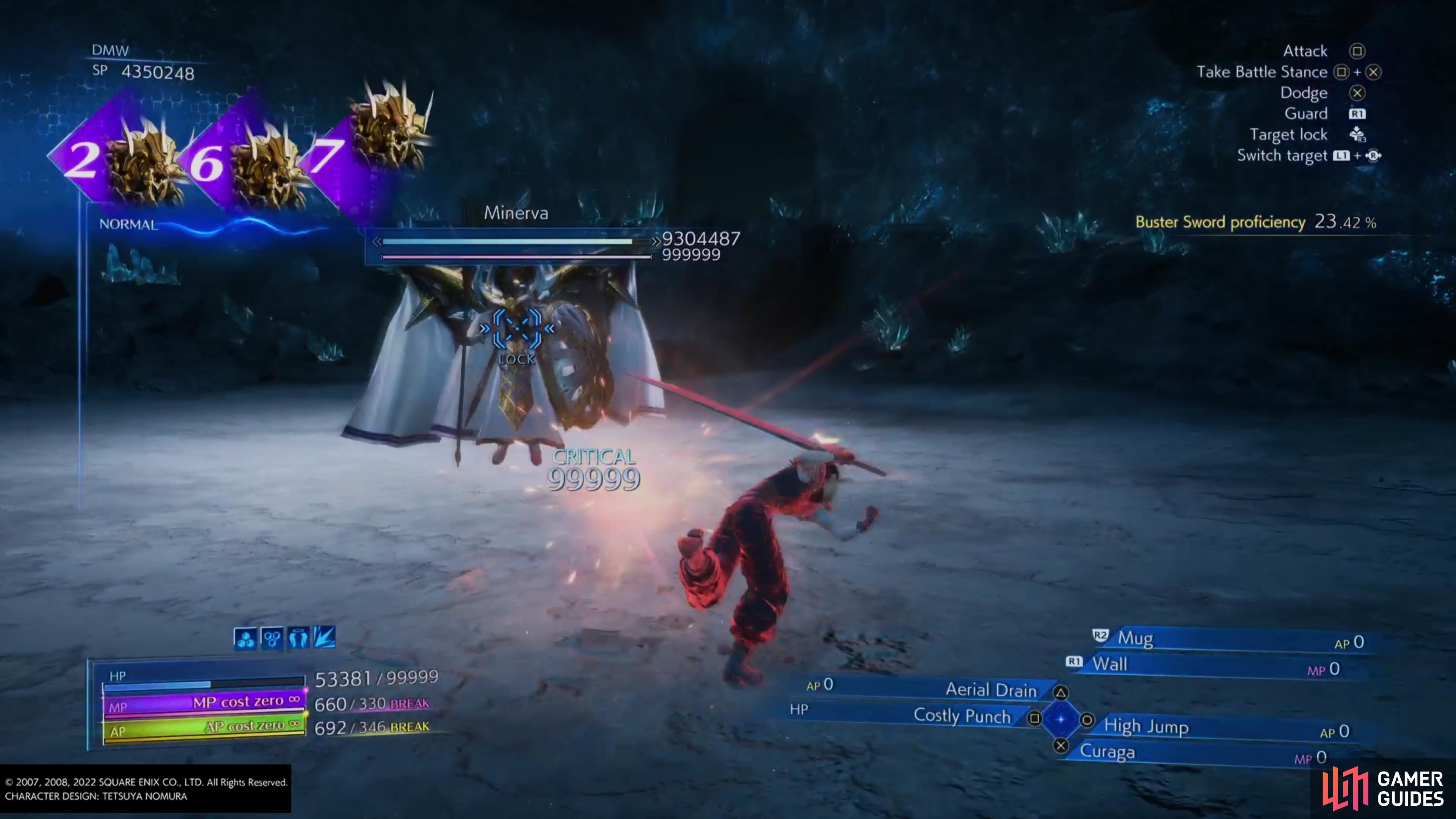 you will use Costly Punch as your main way to damage her