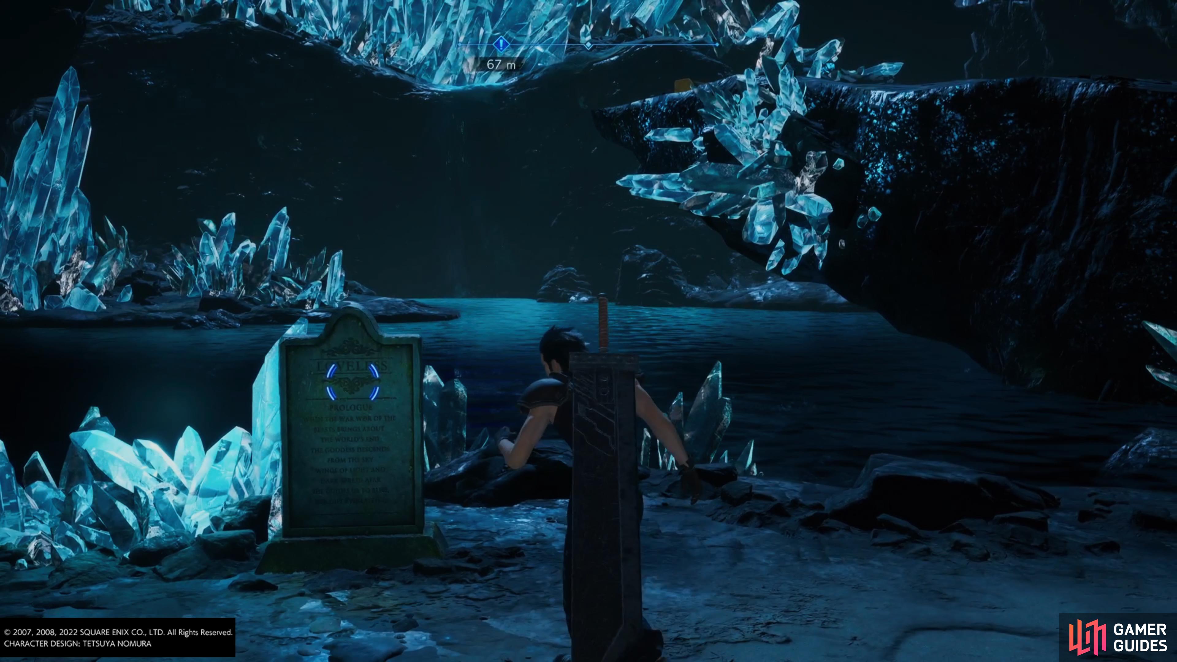 The first tablet can be found right next to the save point in depths of judgement