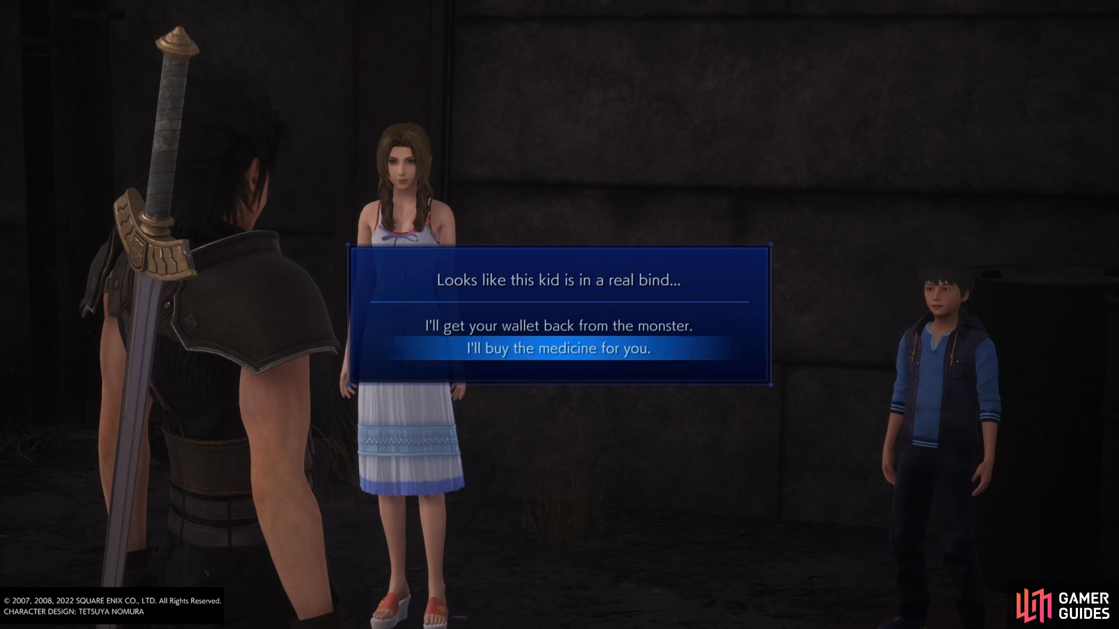 choose to buy the medicine for Bruno