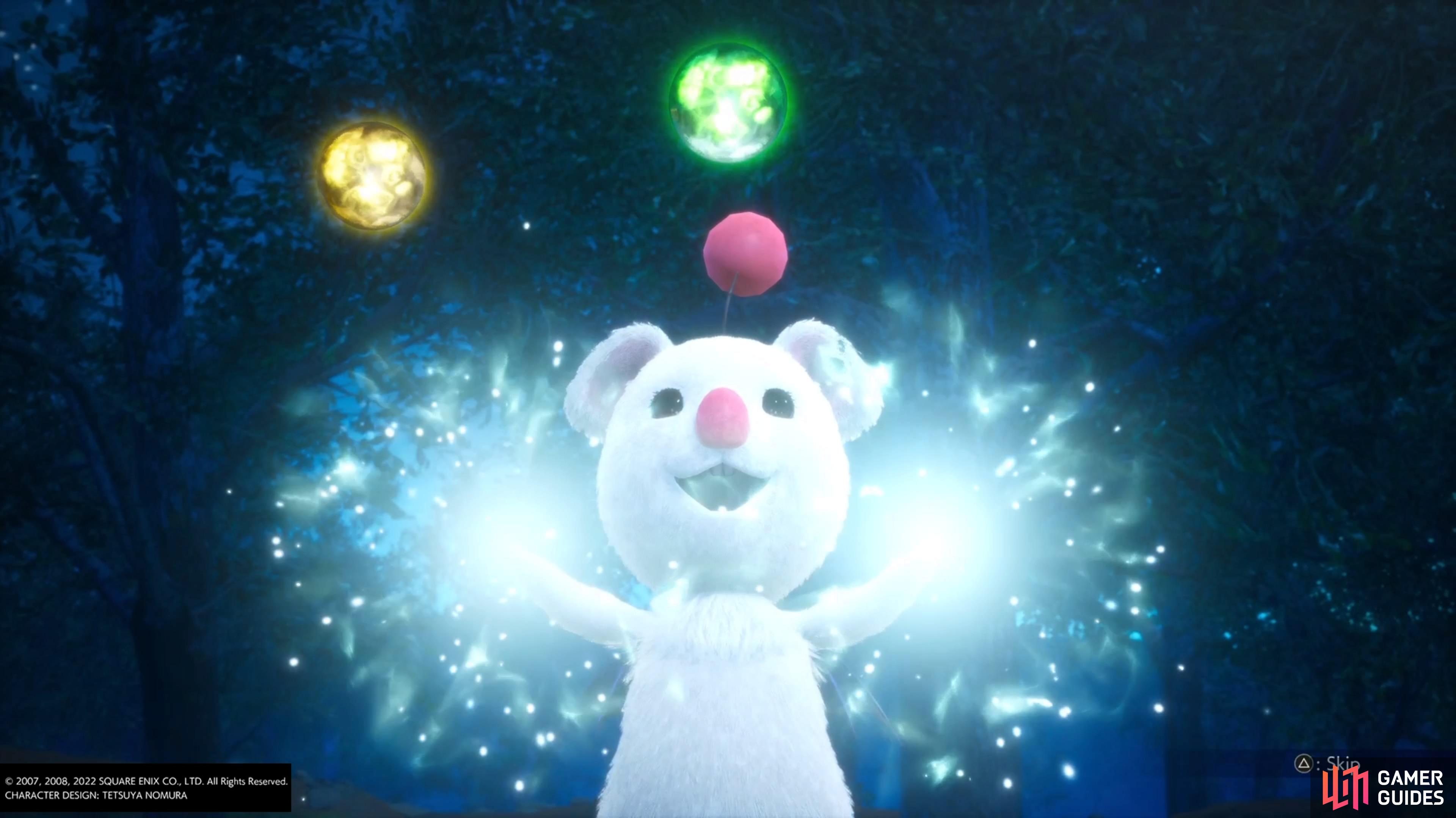 The Moogle Summon can help you level up your Materia
