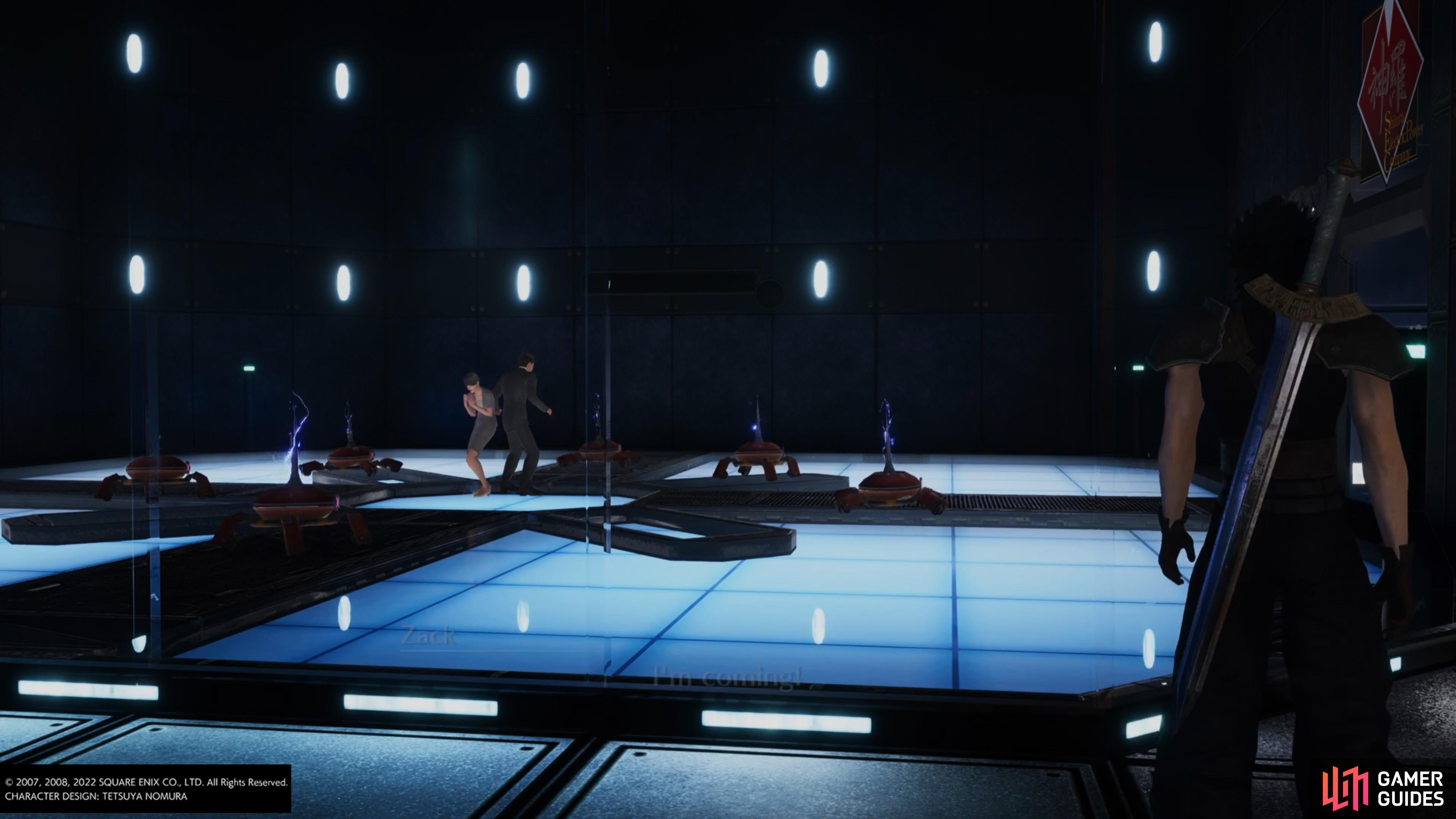 then go to the Training Room to find another two people in distress.