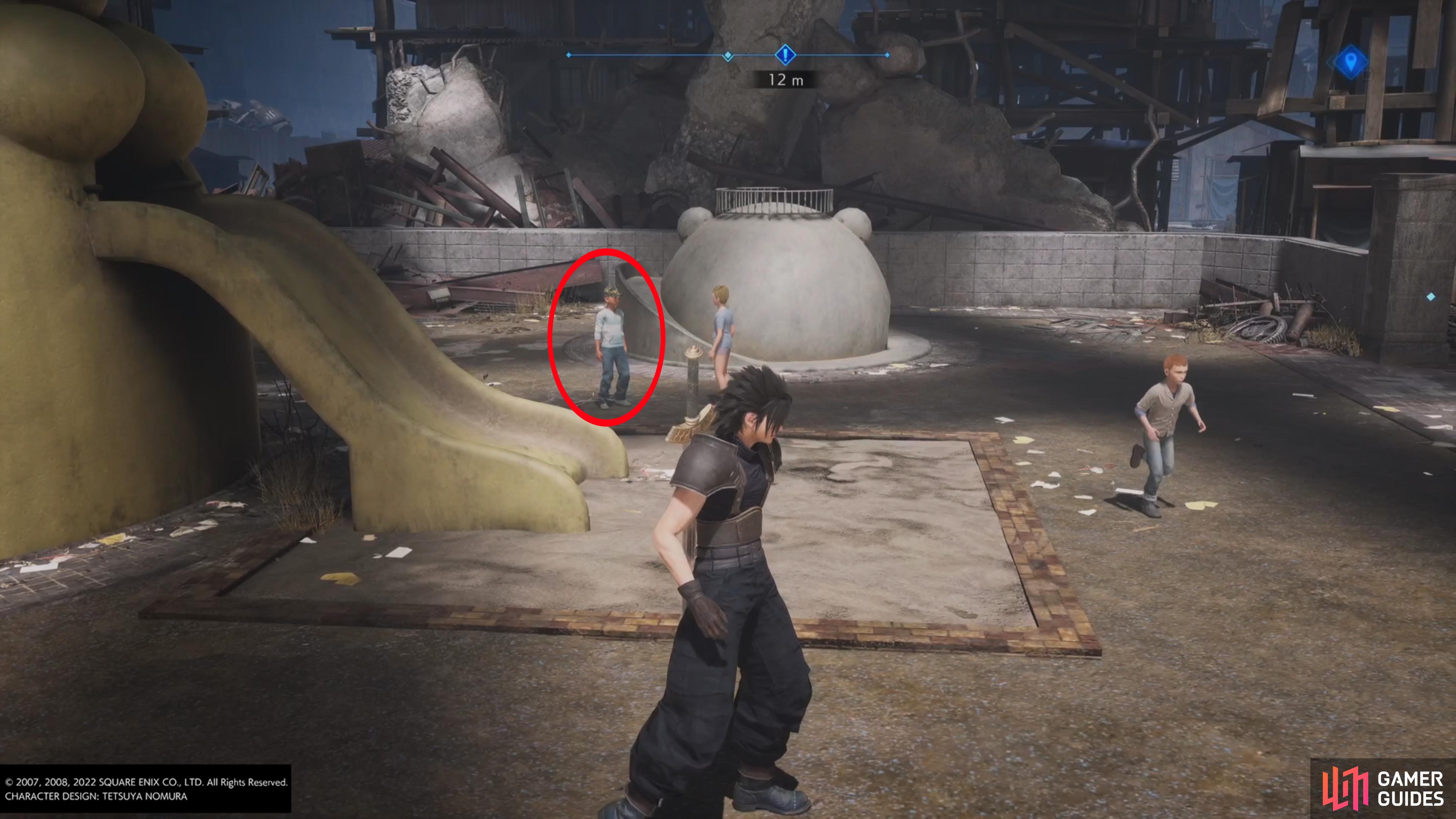 the final spy is a child at the Sector 6 Park.