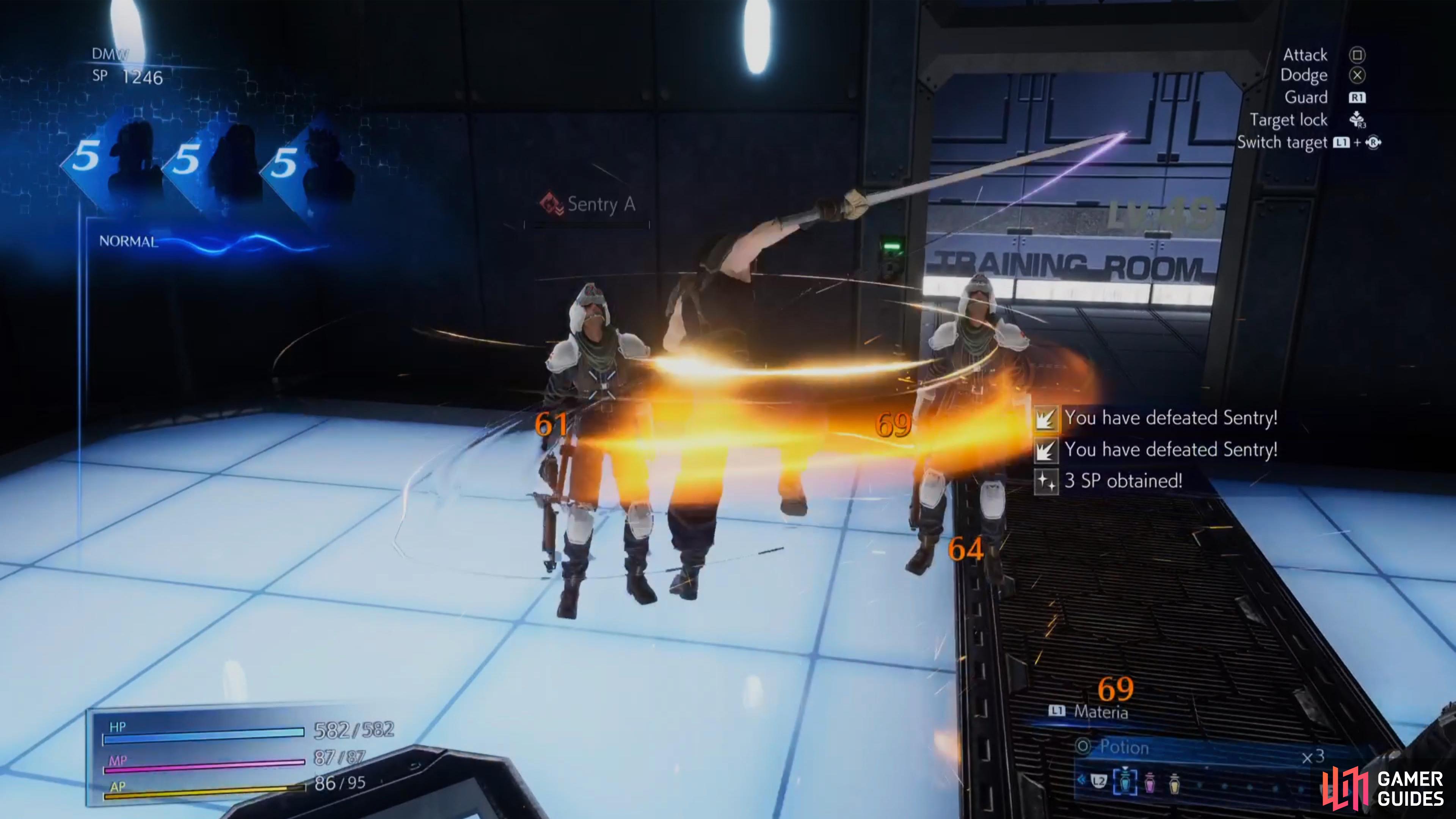 The Training Missions sub-category focuses on missions against Shinra Troopers.
