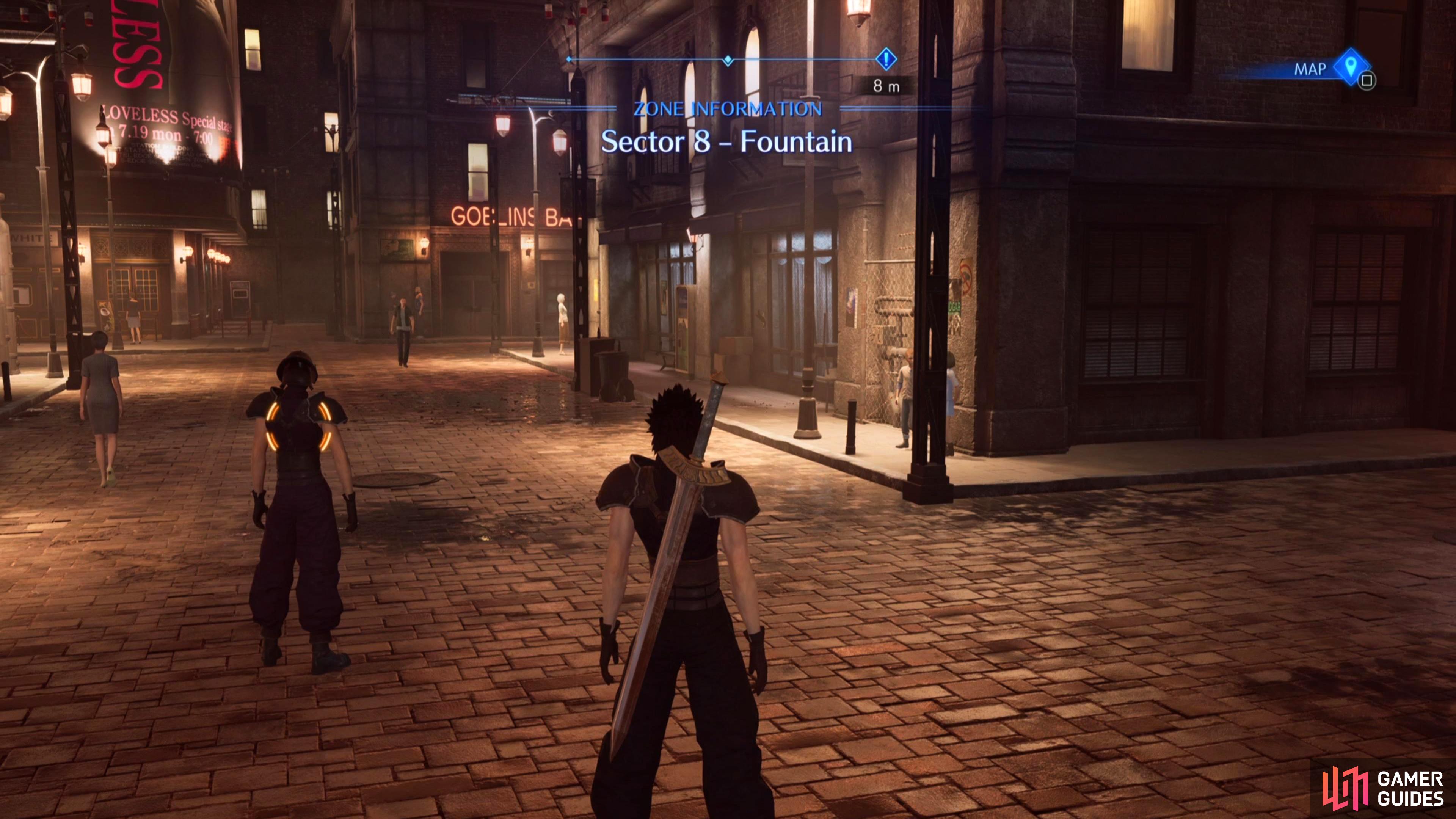 Talk to the SOLDIER near the entrance of LOVELESS Avenue to start the Wutai Nemesis quest.