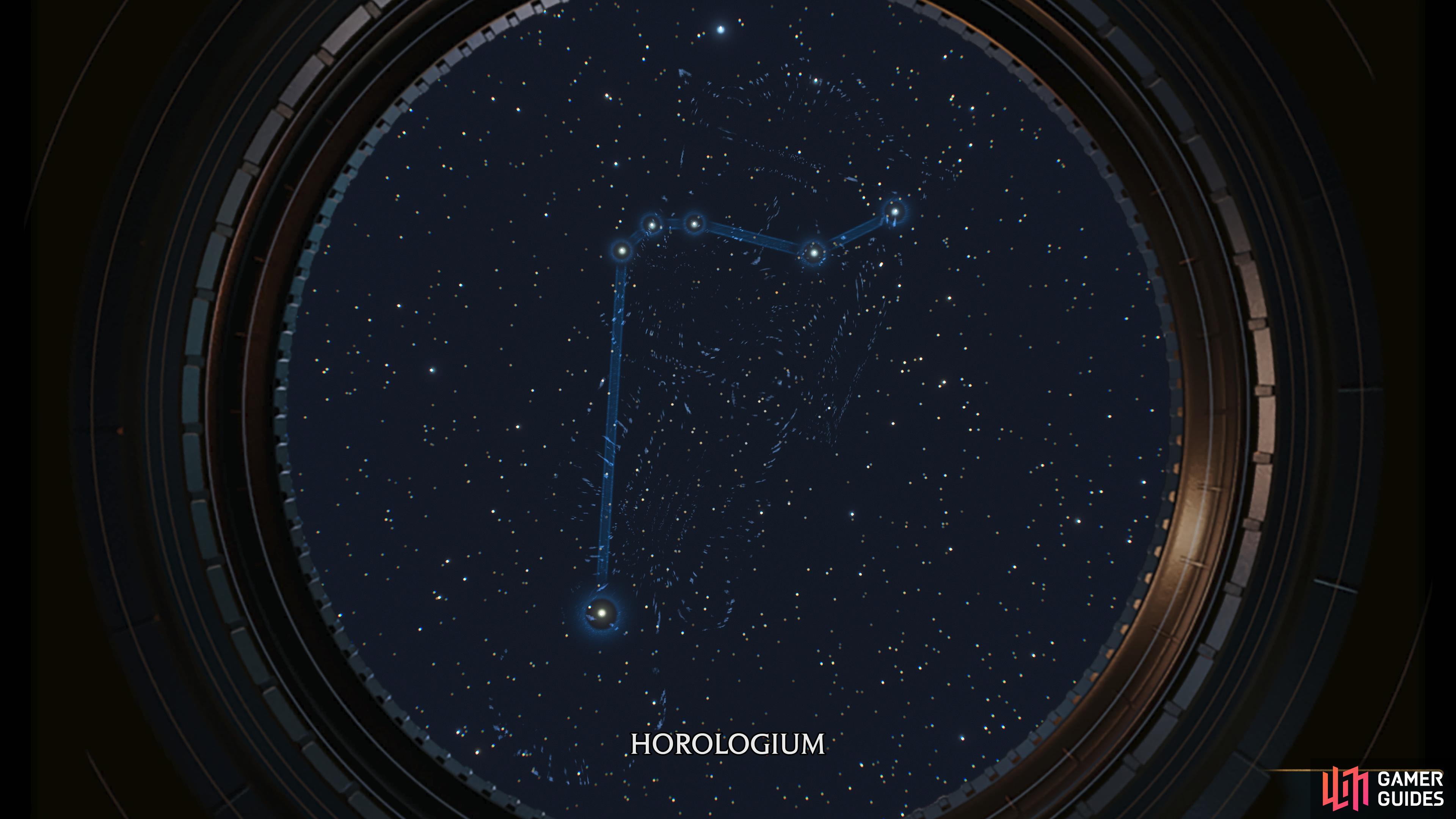 this is the sign for !Horologium.