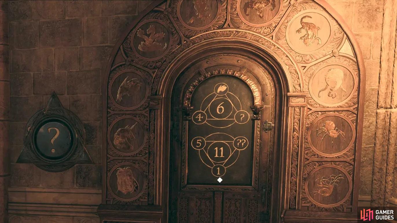 Hogwarts Door 13 21 Puzzle Hogwarts Legacy 