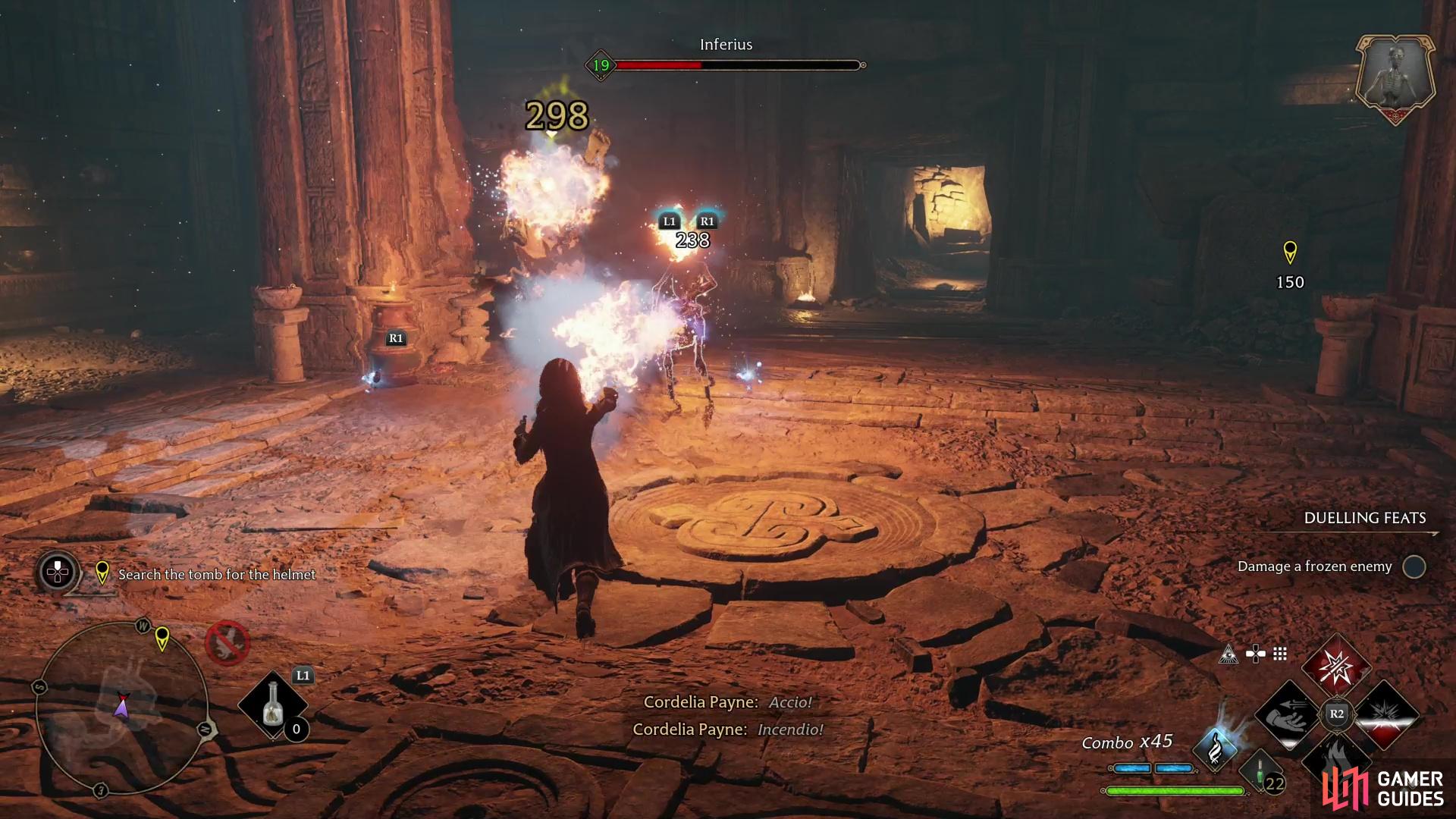 You'll have to hit Inferius enemies with fire to make them receptive to other forms of damage.