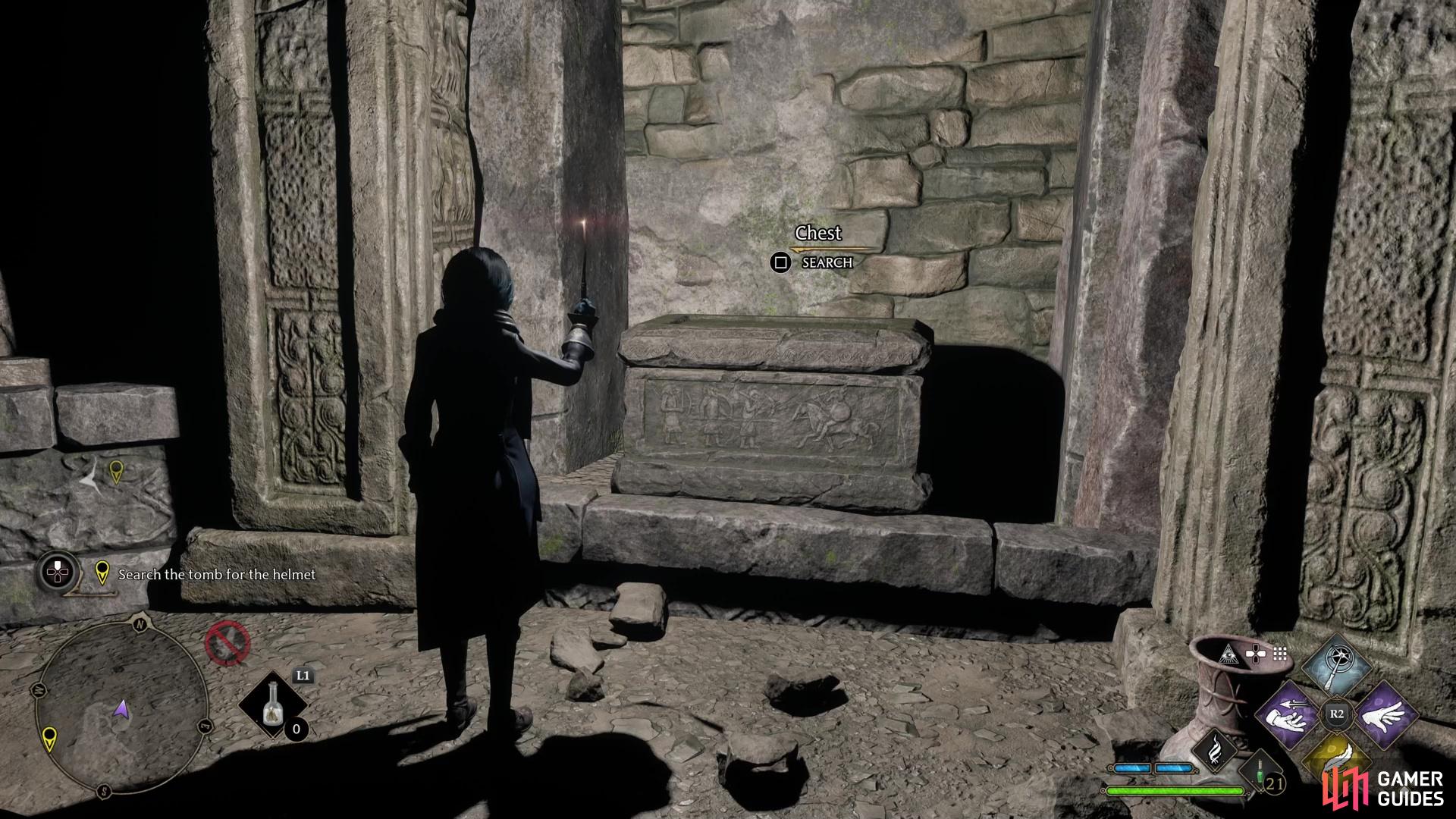 and a large chest.