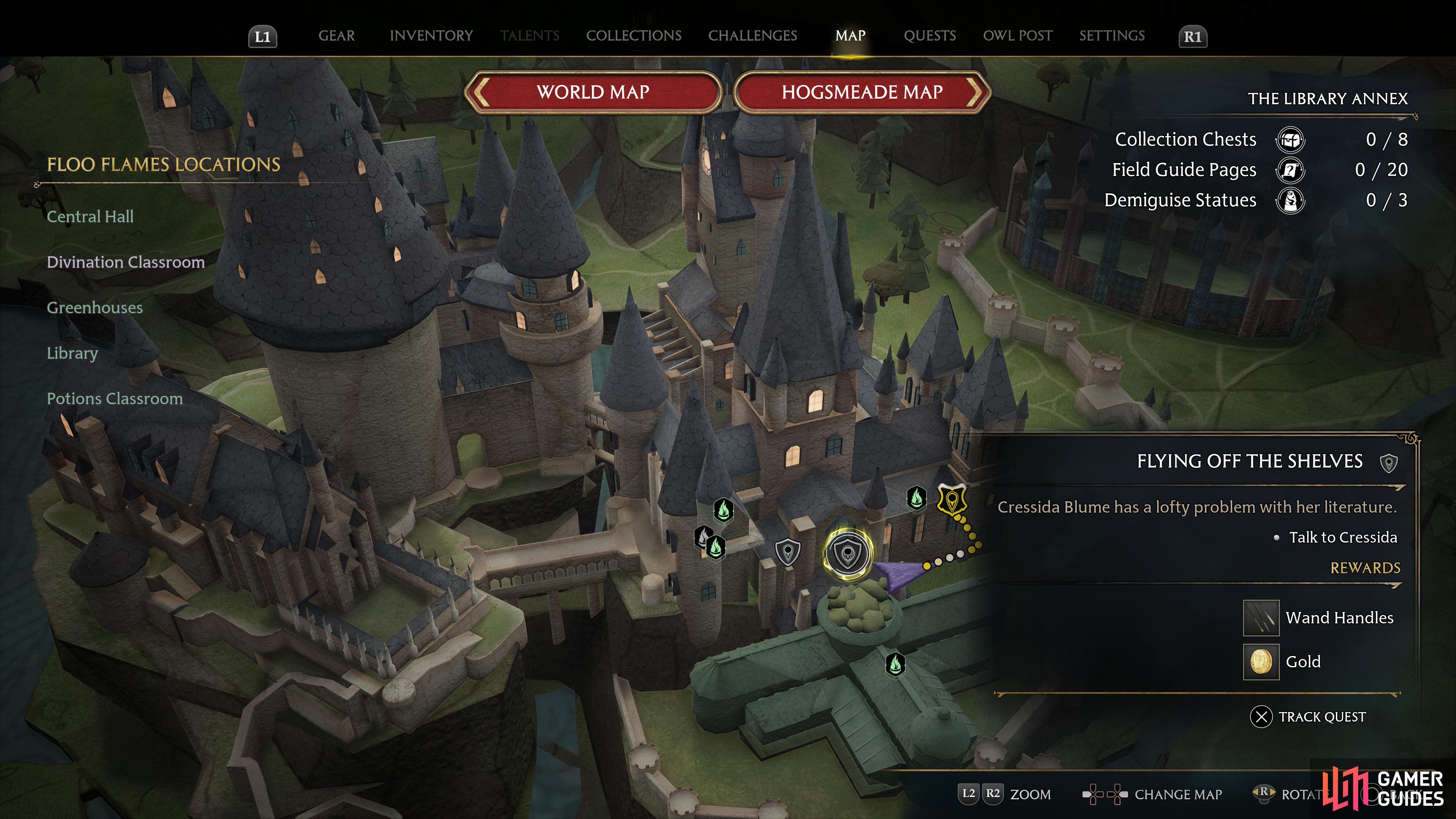 and click on them to reveal the trackable locations of side quest in that area.