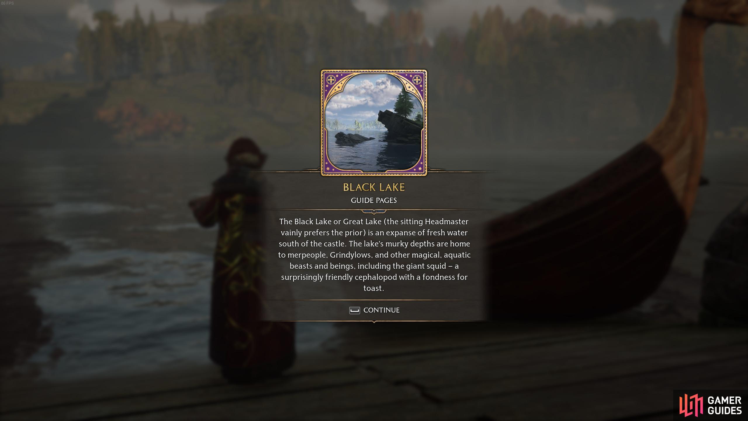 The description for the Black Lake page.