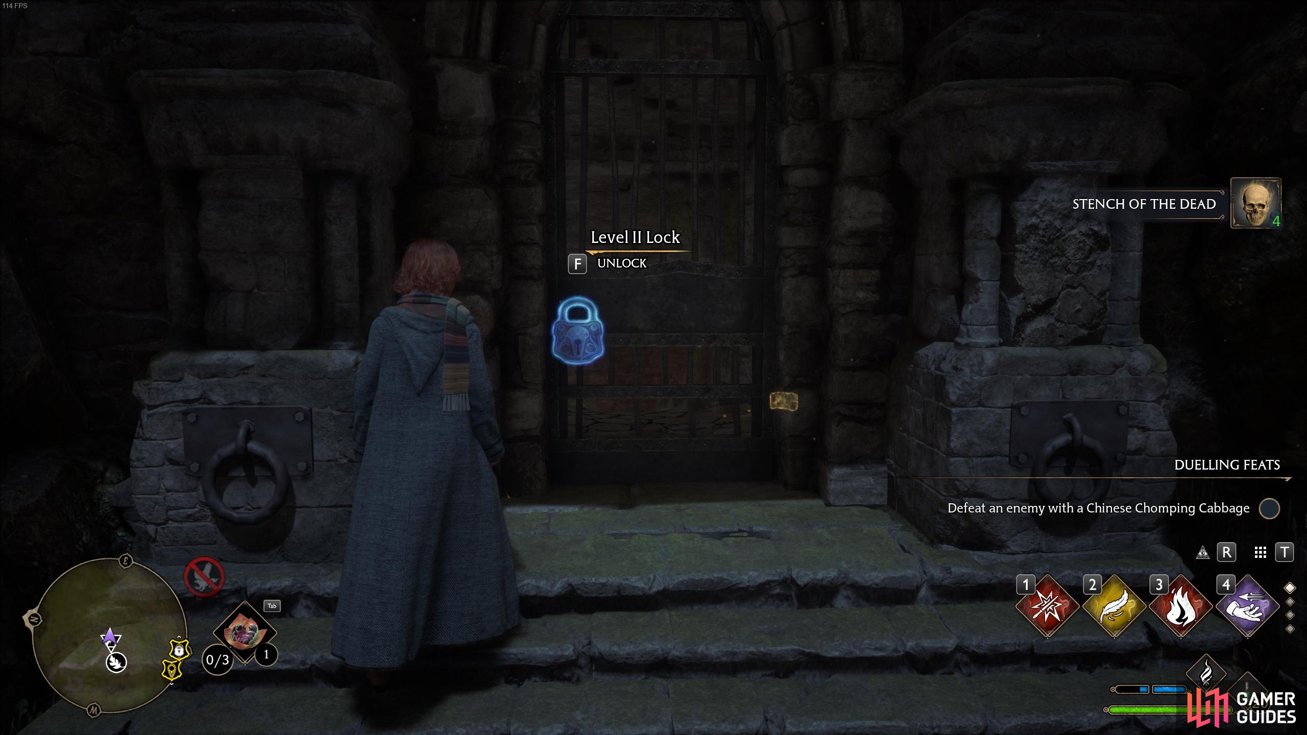 You'll need Alohomora Level II to unlock the door.