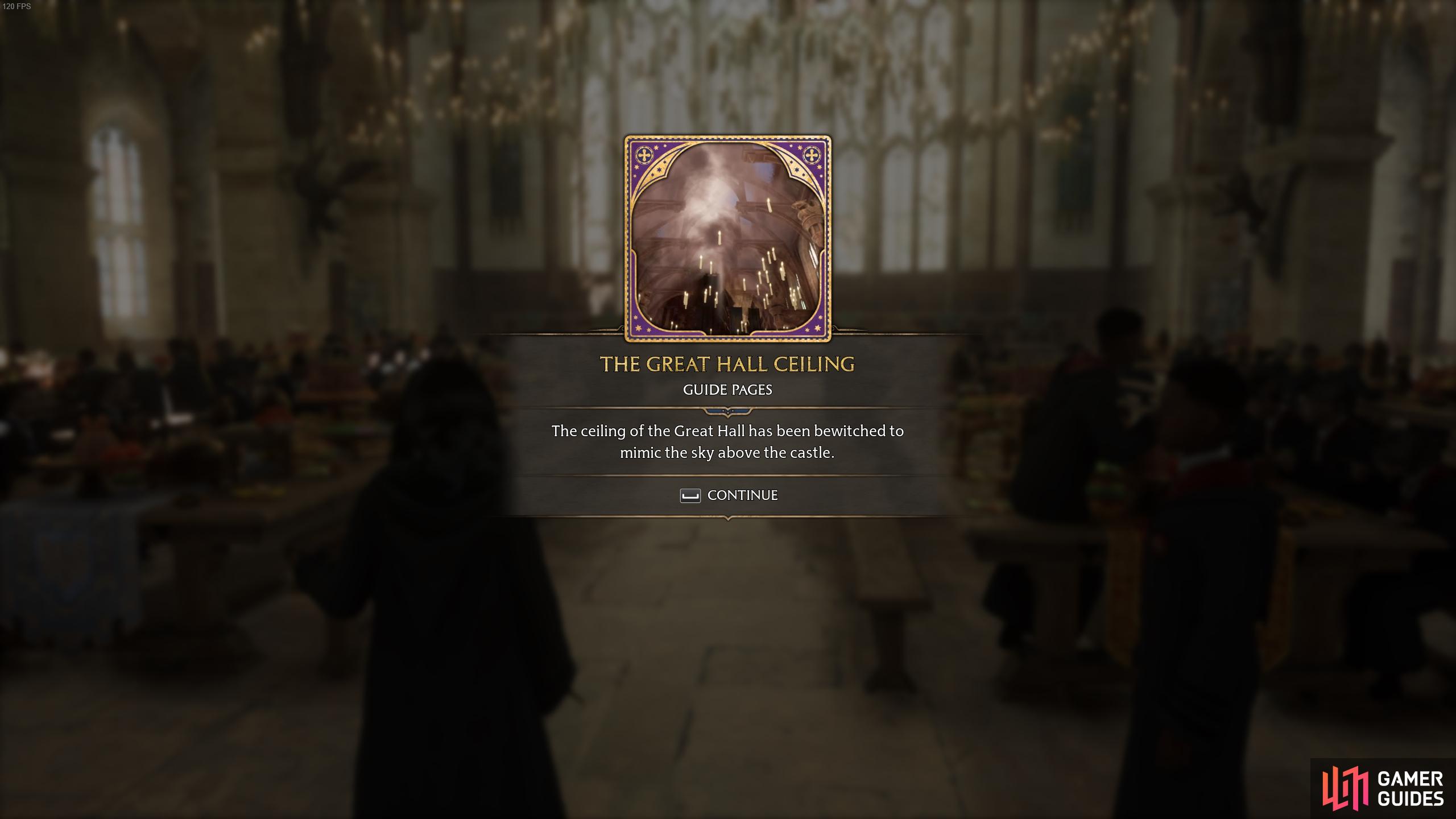 The description for The Great Hall Ceiling page.