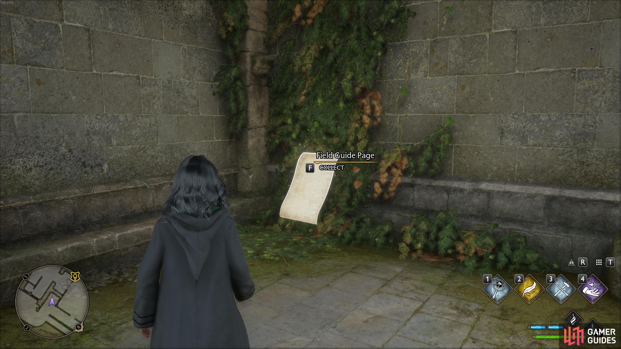 Use Levioso to extract the page from the statue.