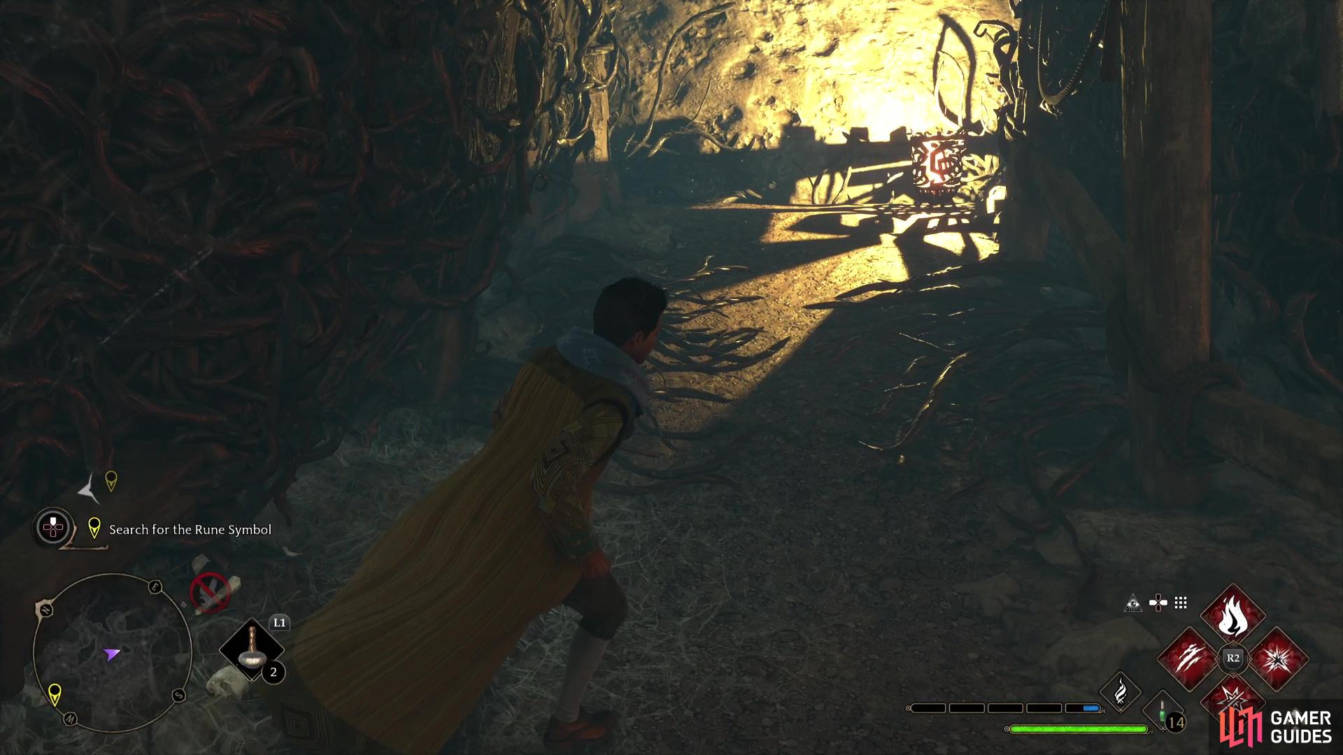 then light the brazier to reach the ledge leading to a Legendary Chest.