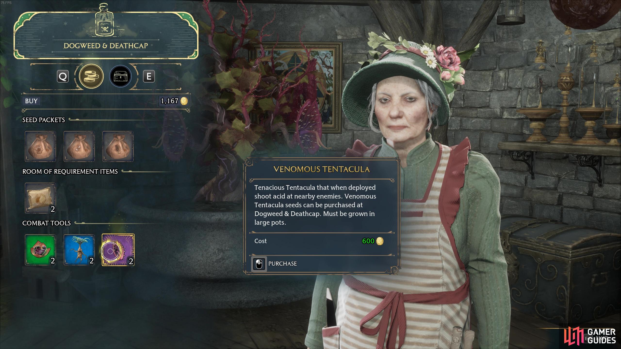 You can purchase a Venomous Tentacula and a Mandrake from Madame Beatrice Green. 