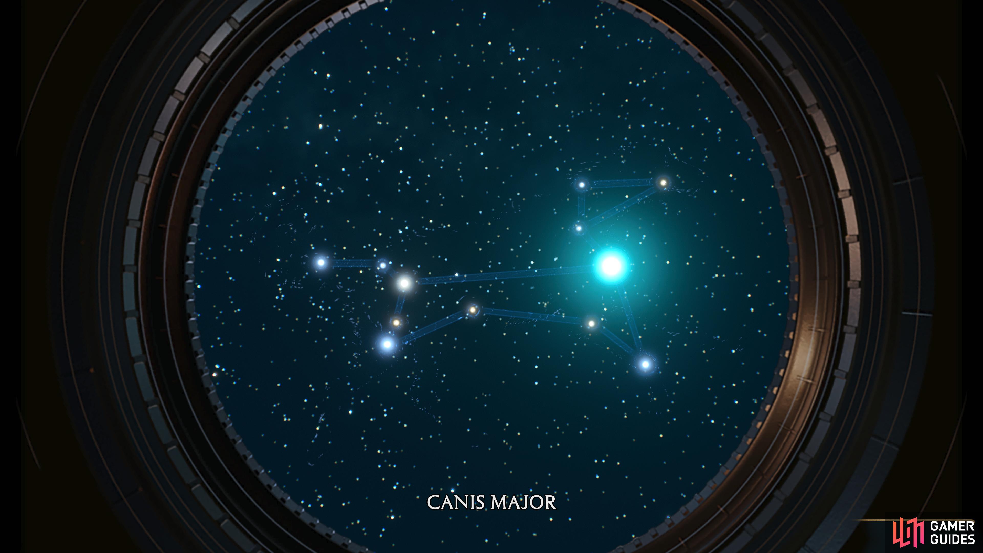 this is the sign for !Canis Major.