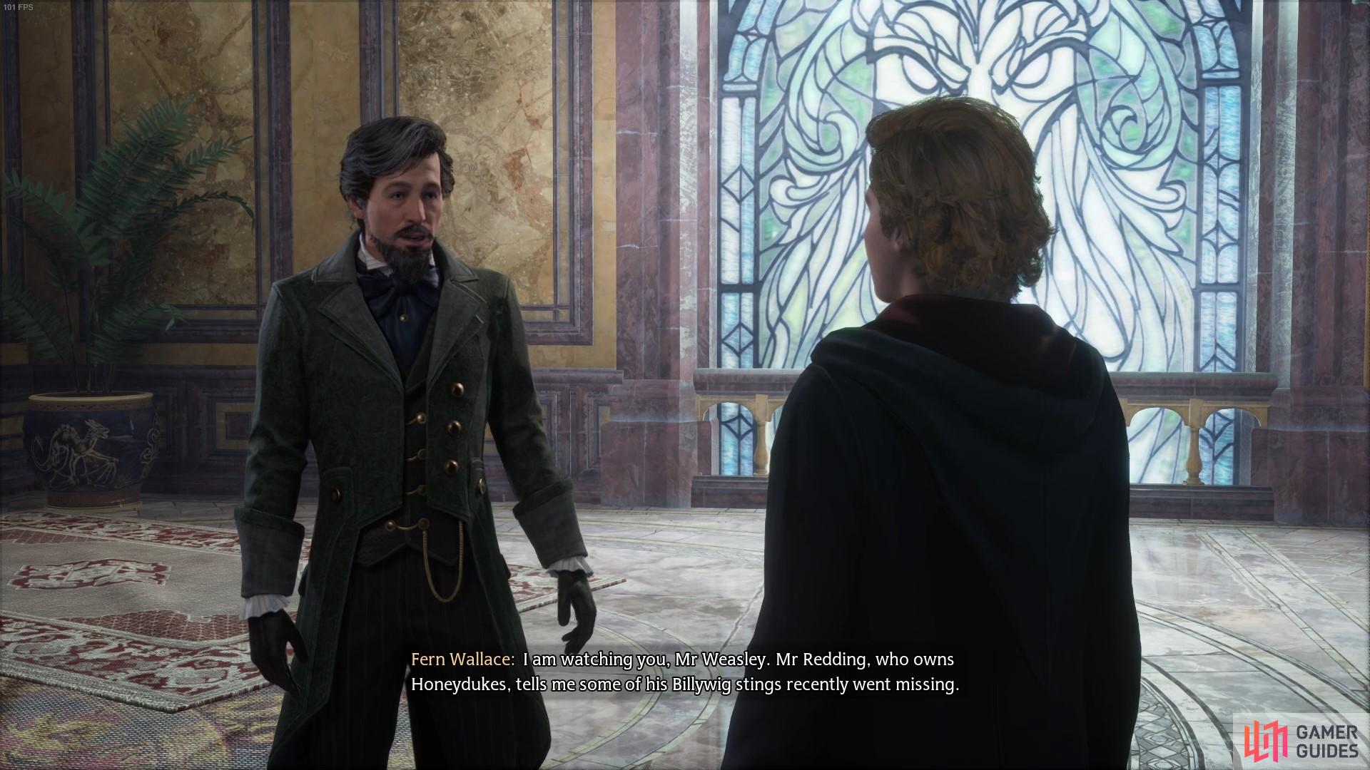 Doing Gareth's side quest will award unique dialogue.