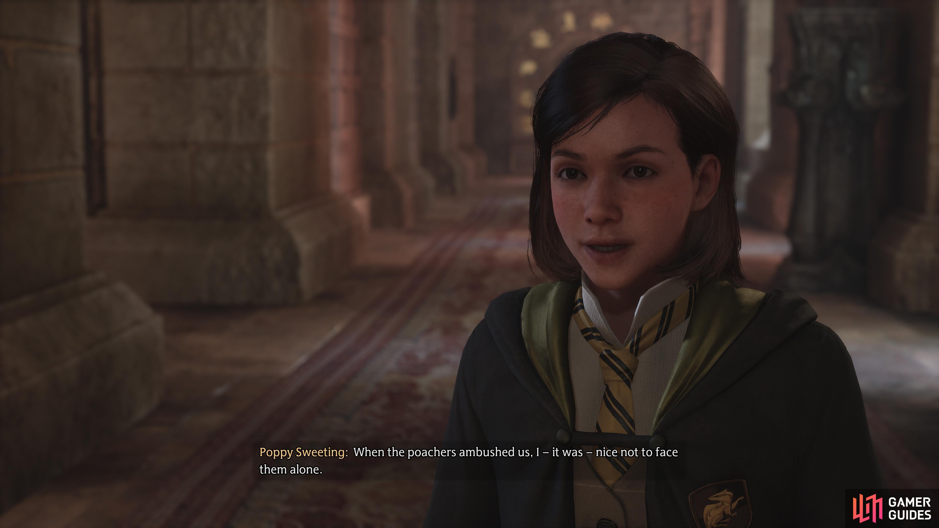 The last Poppy Sweeting side quest in Hogwarts Legacy.