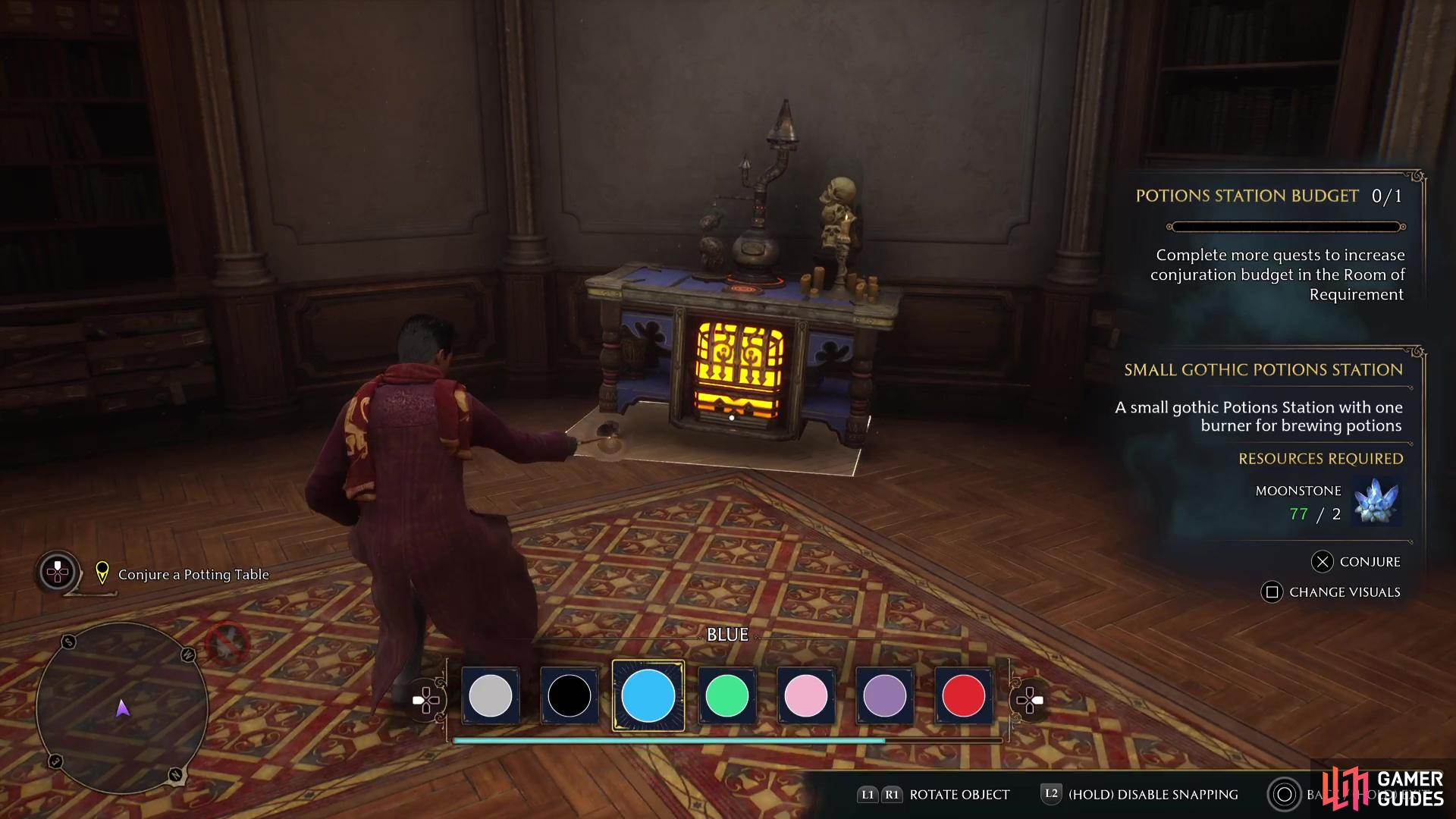The potions table is just one of the useful features of the Room of Requirement.