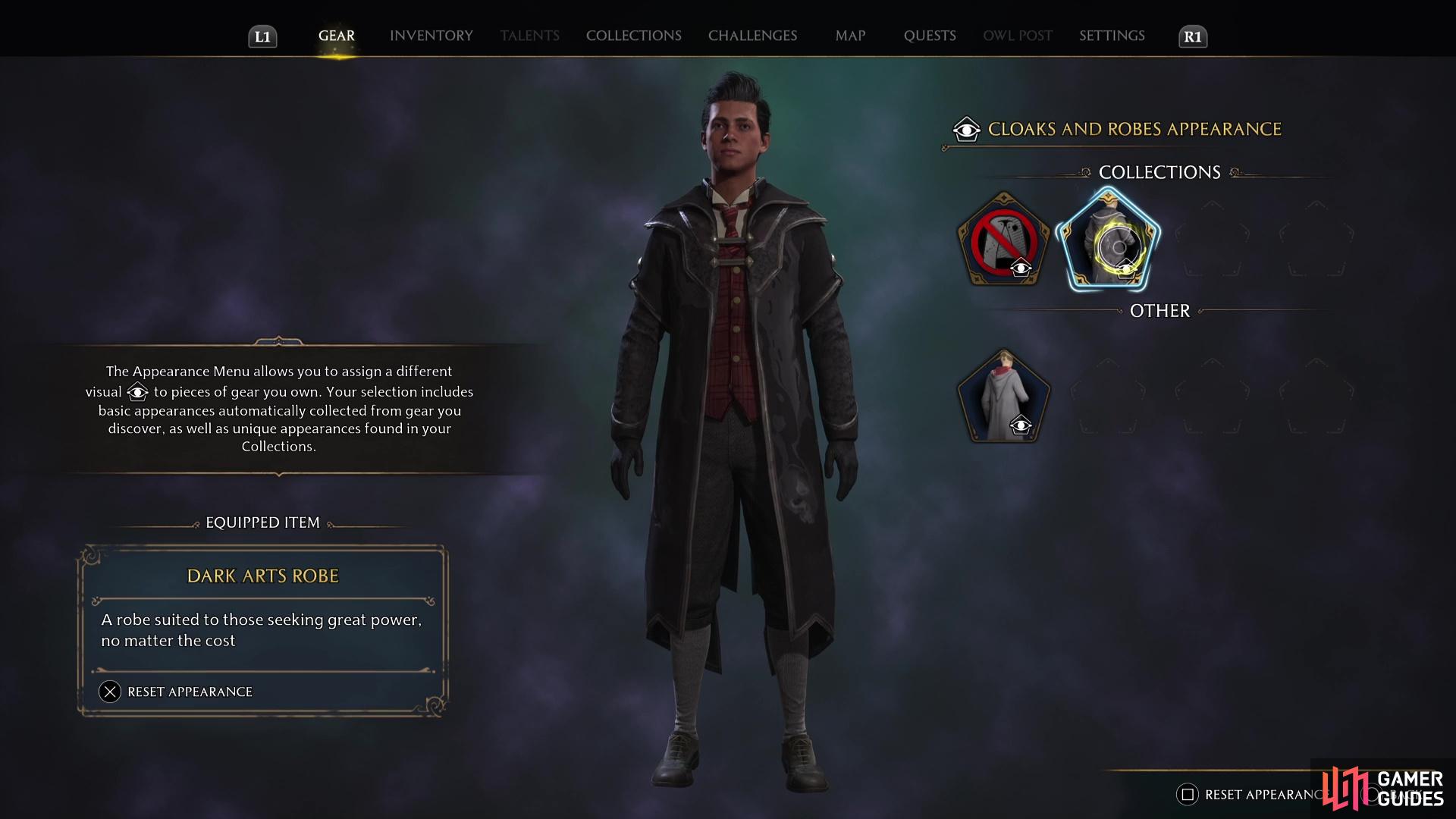 The Dark Arts set is a cosmetic set from the Deluxe Edition.