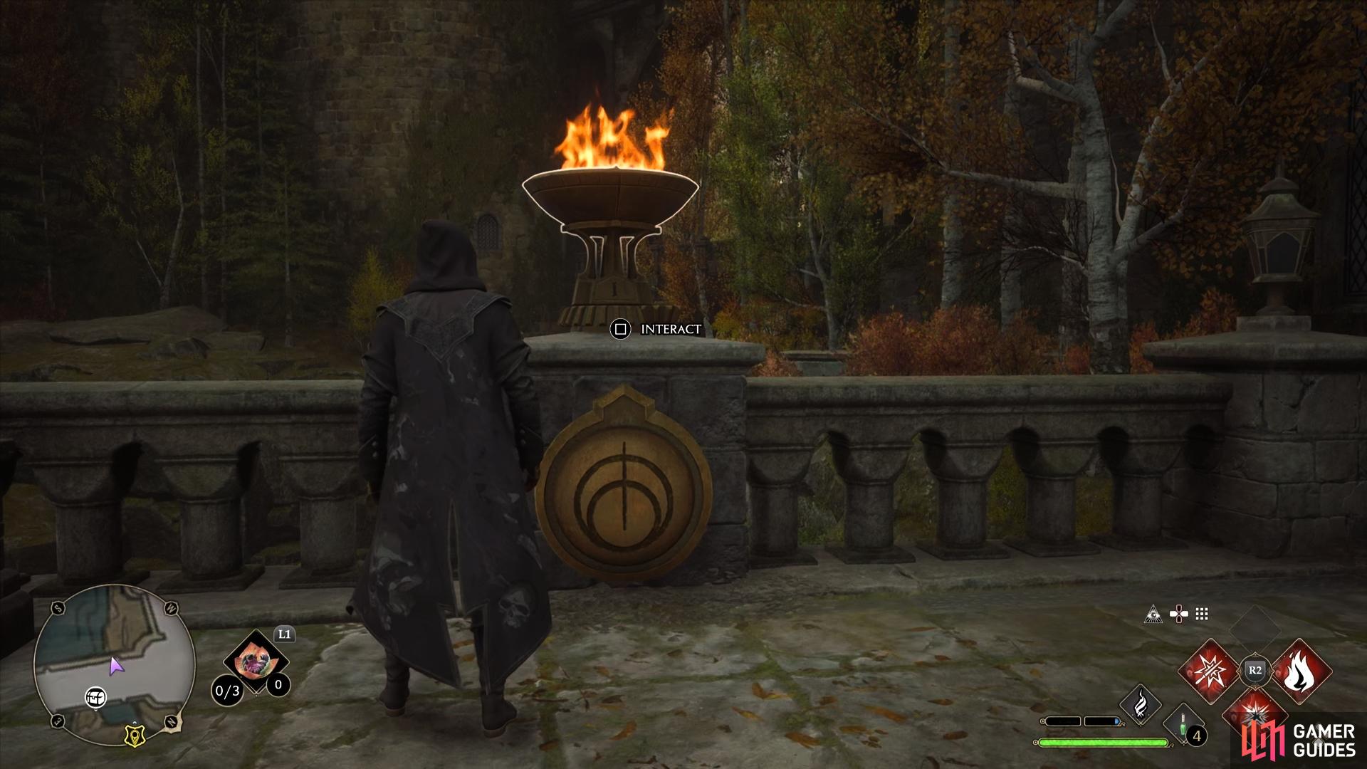 The second brazier that needs to be ignited