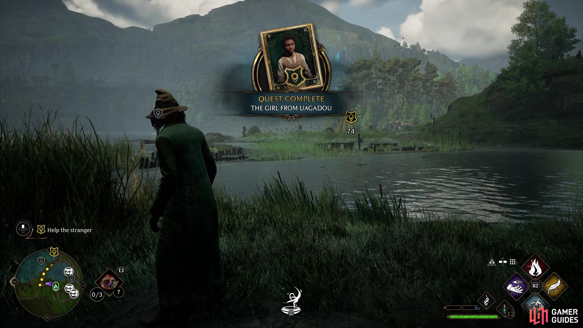 No one expects the Hogwarts Inquisition. The completion of this quest quickly leads to the Merlin Trials quest.