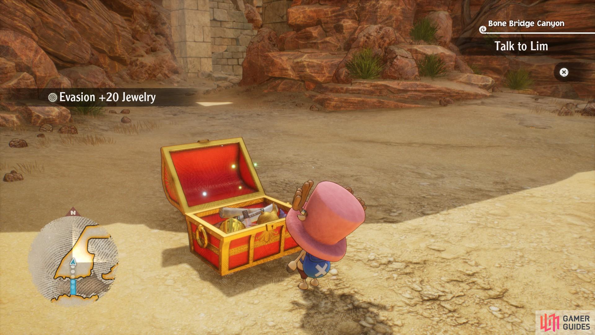 All locked treasure chest locations - One Piece Odyssey