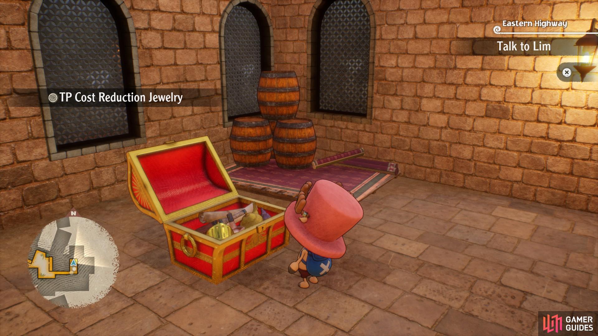 All locked treasure chest locations - One Piece Odyssey