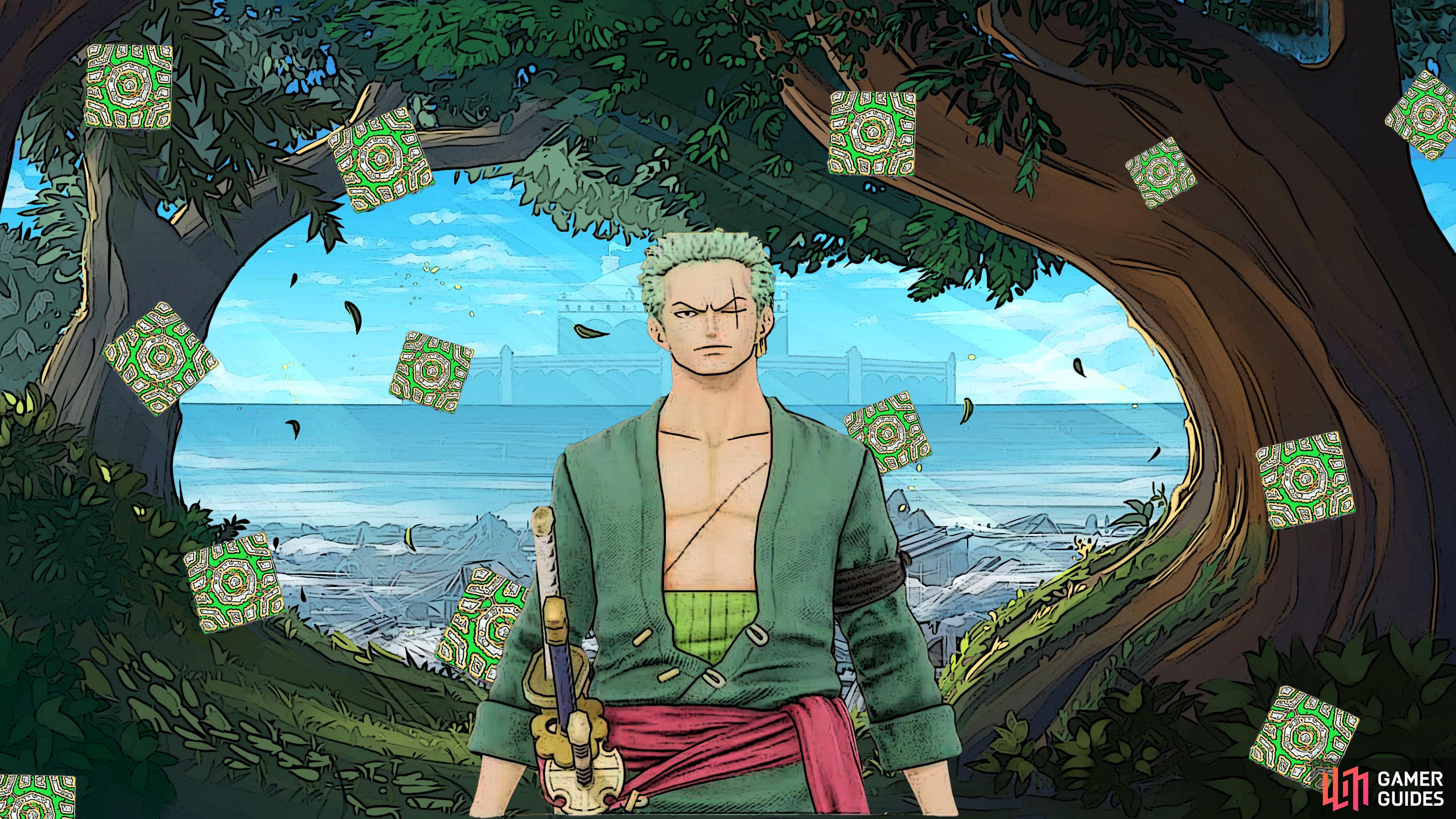 Zoro only needs 50 Cube Fragments to unlock the trophy/achievement.