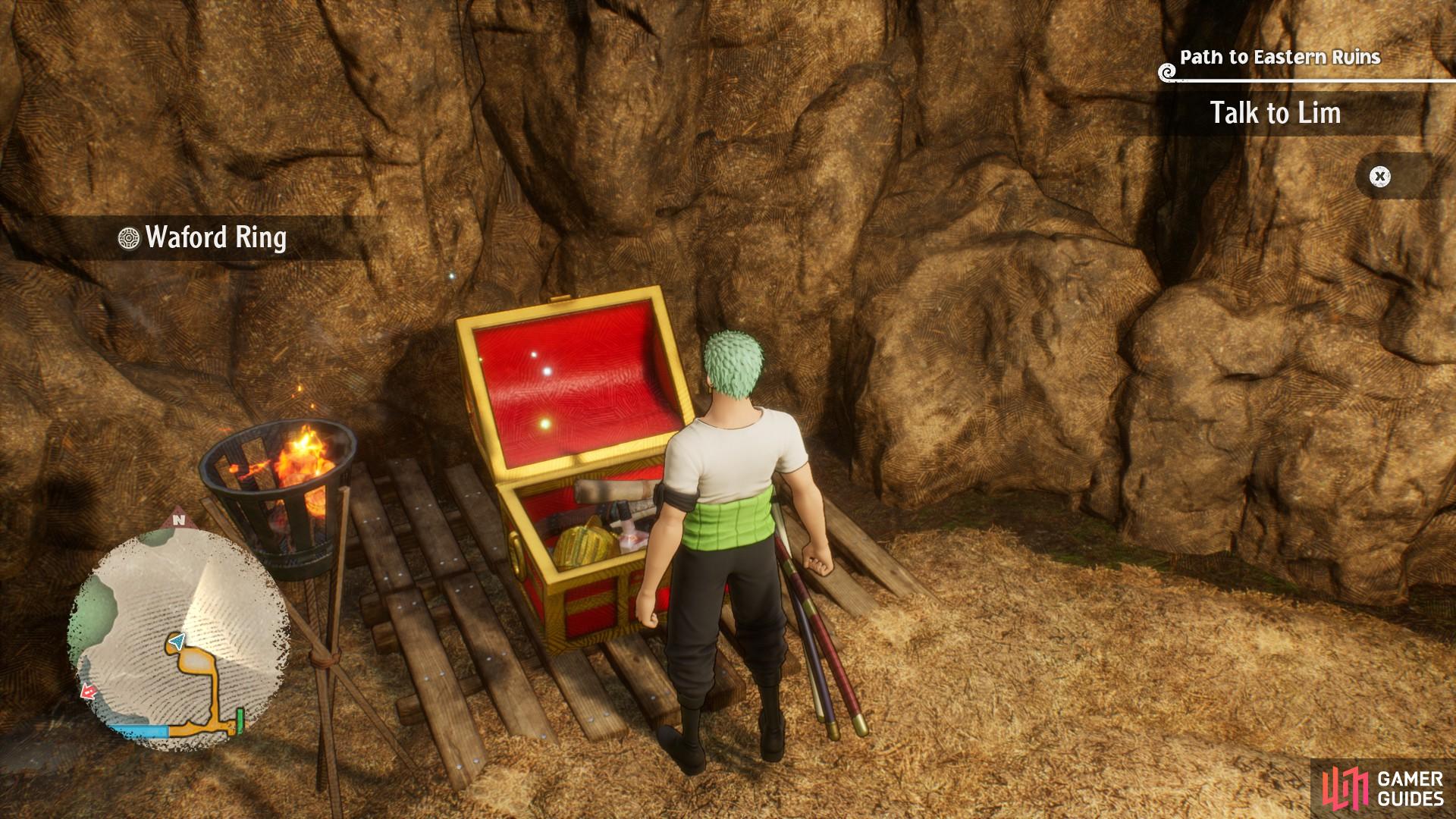Use Chopper and Zoro to enter this page near the Eastern Ruin Entrance.