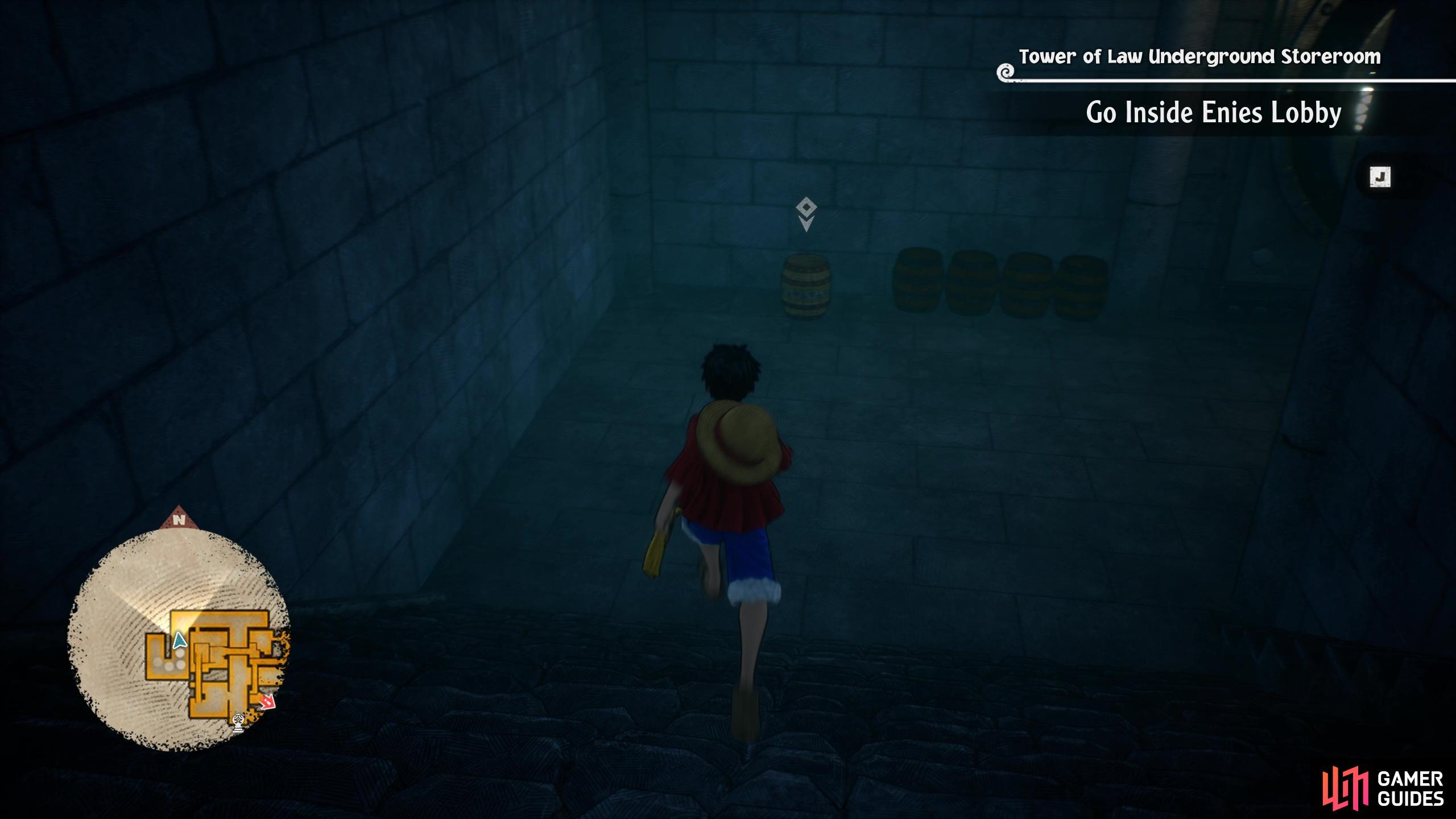 Head to the Storeroom to snare the third cube, as you head down the stairs it should be right in front of you.