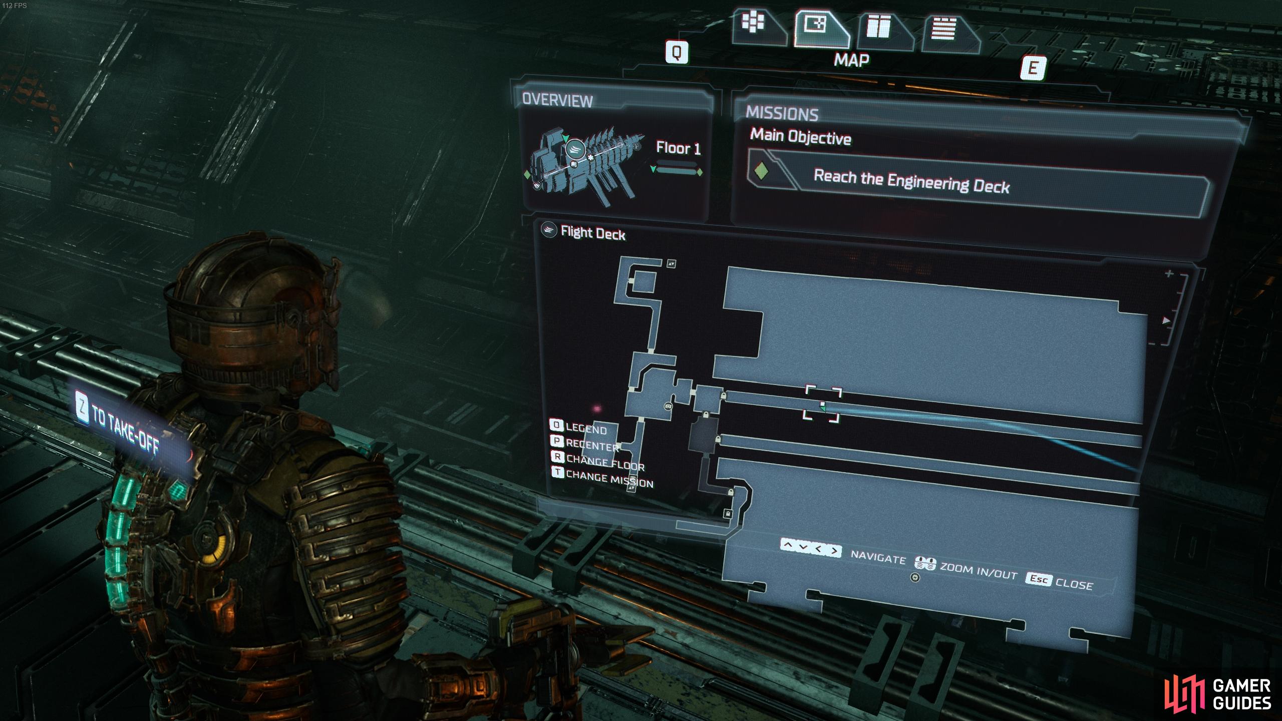 The location of the It's Mine text log in the Main Hangar Bay.