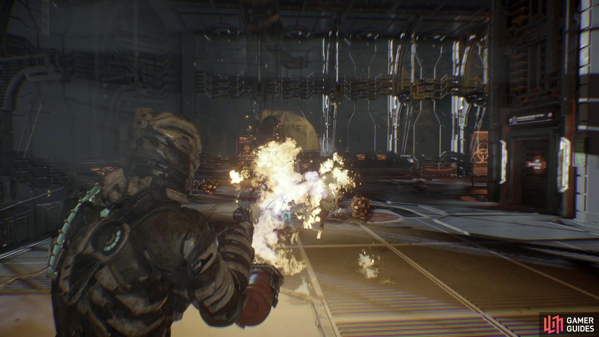 The Flamethrower's Primary Fire will continuously spray out fire.