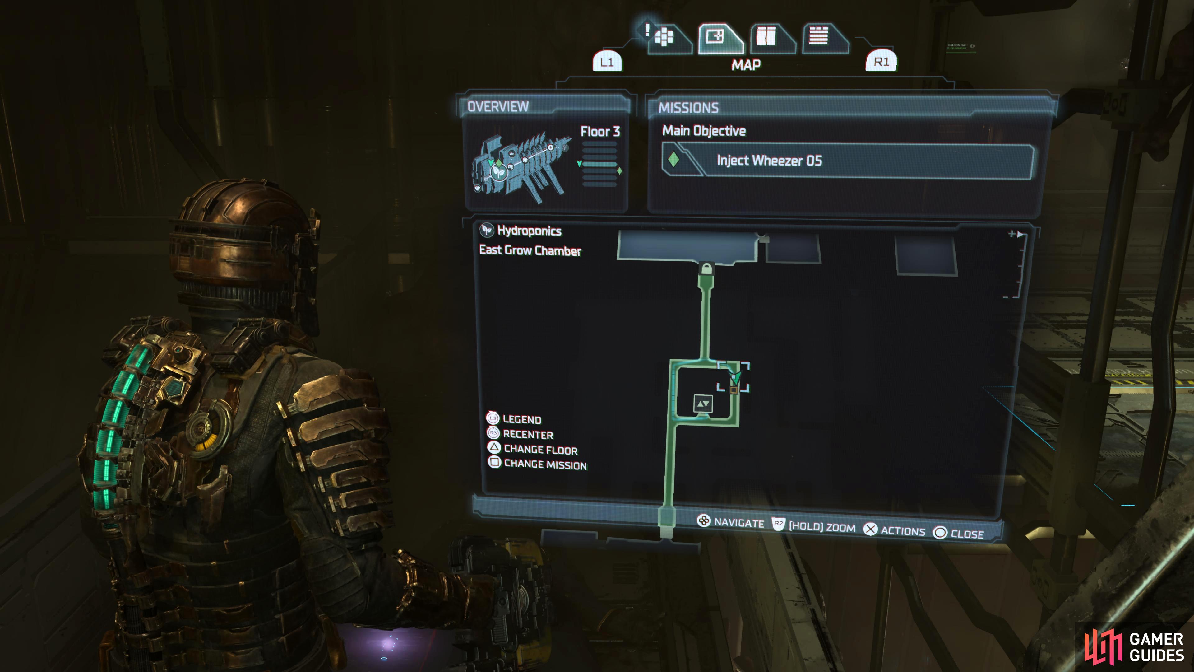 Holt's RIG will be in the East Grow Chamber in the Hydroponics during Chapter 6.