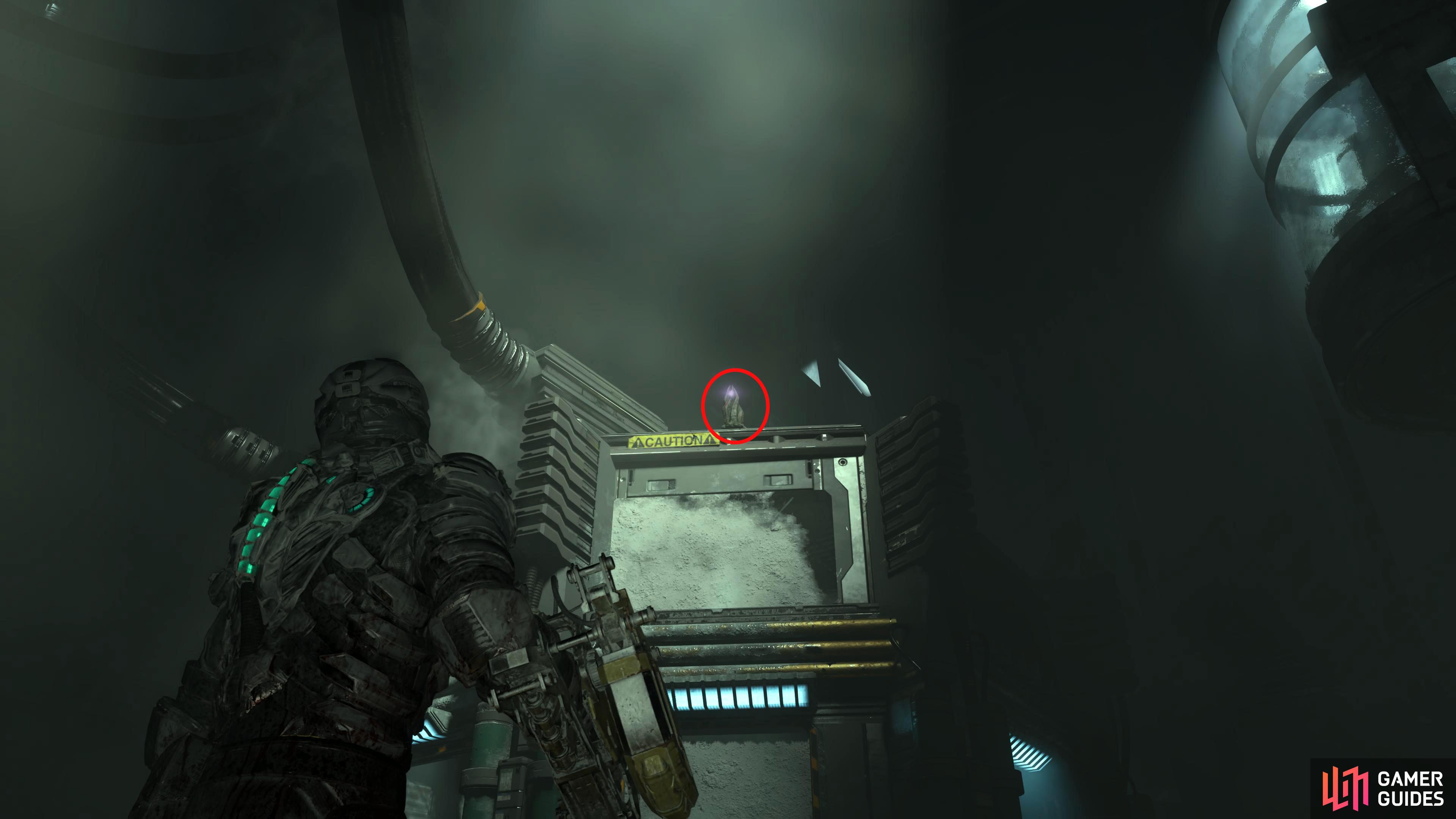 You can find it on top of the Cryogenic Chamber where you killed the Hunter.