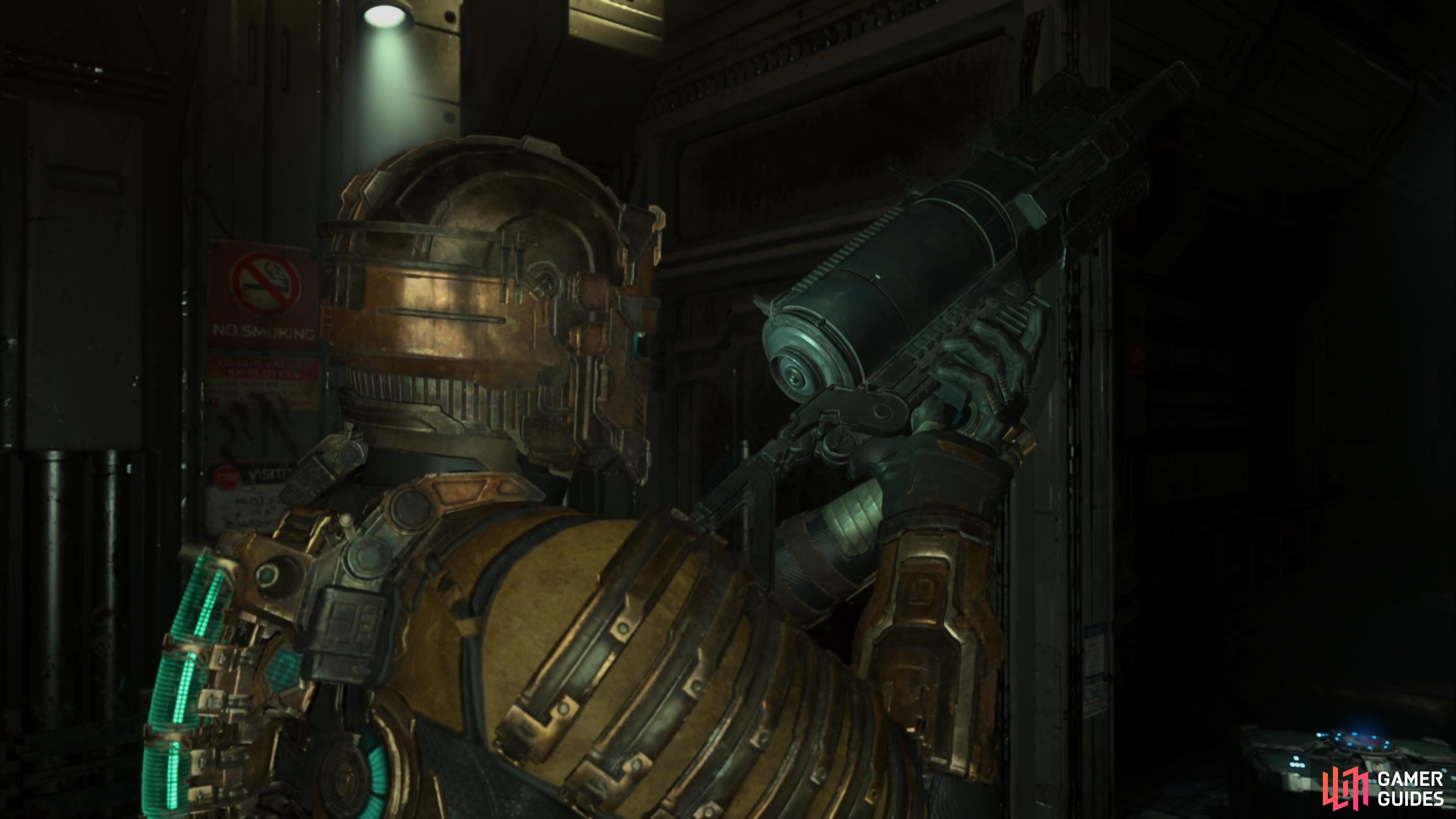 You'll get to use a variety of weapons in Dead Space.