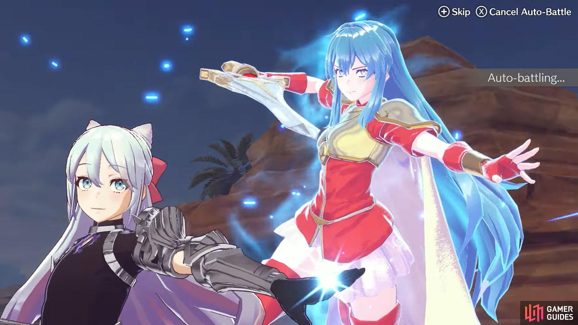 Rosado engaging with Eirika in !Fire Emblem Engage