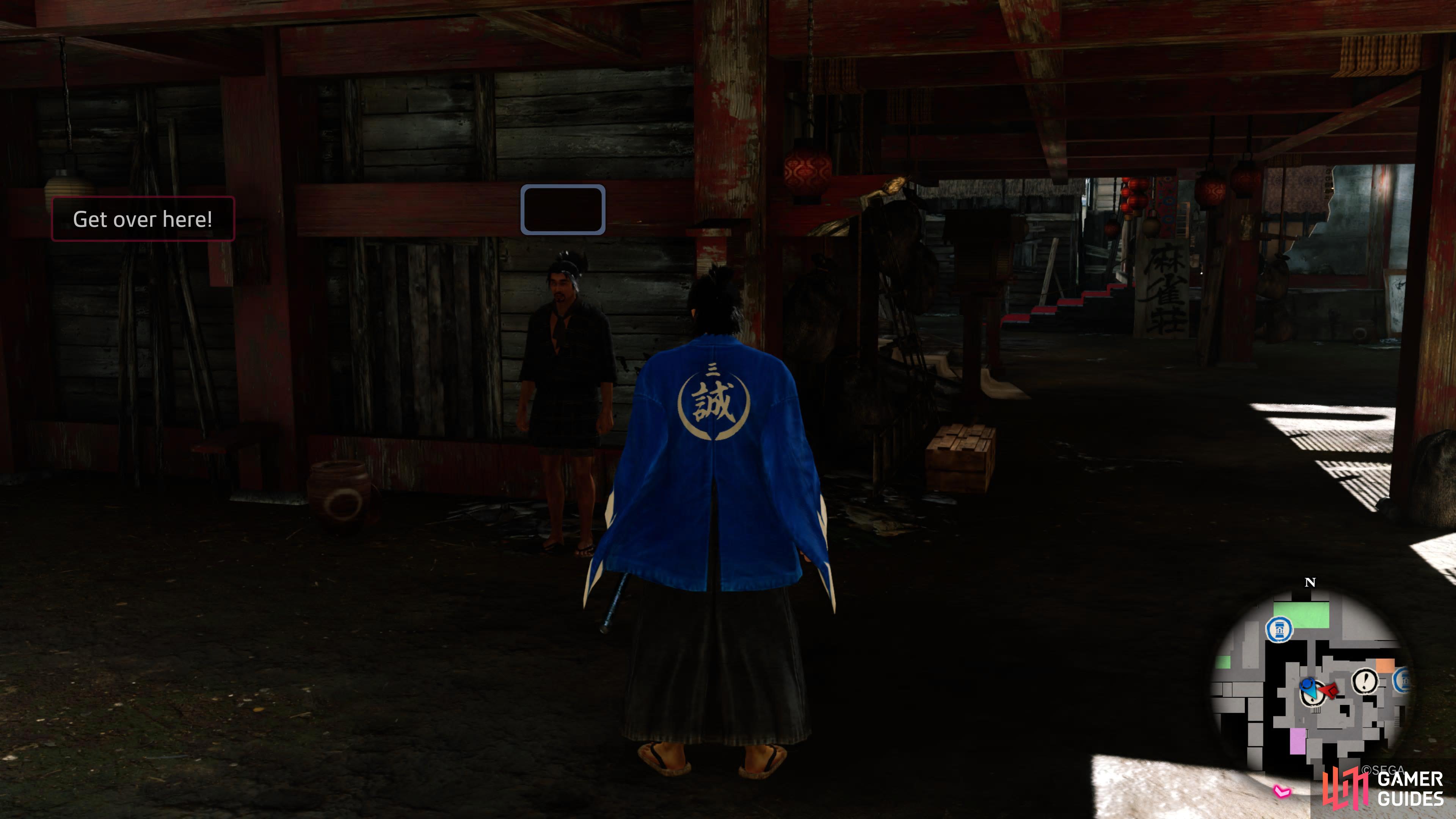 This is where you'll find the Gambler from the Gambler's Den.