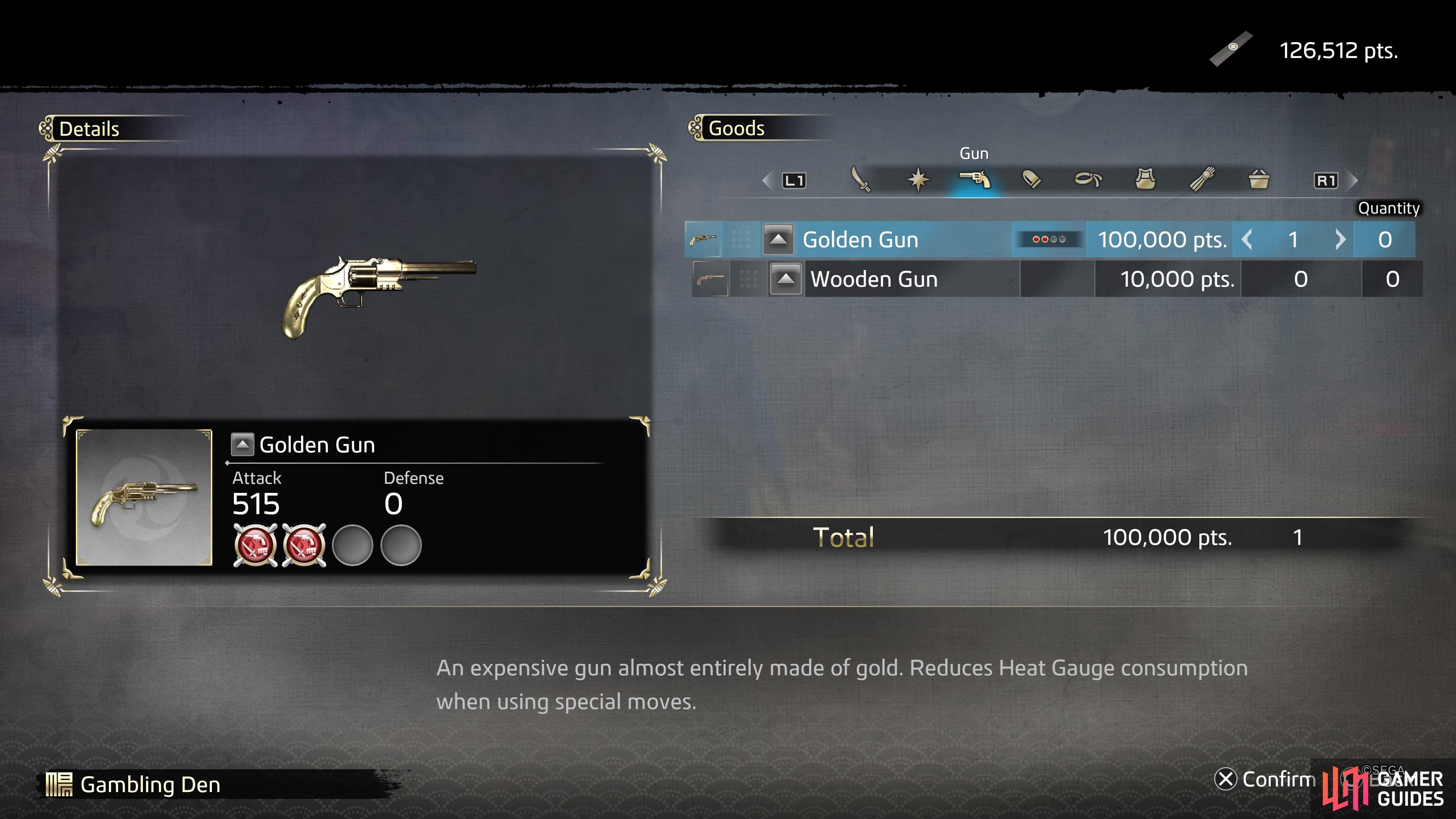 You can even earn enough to get the Golden Gun from the Gambling Den