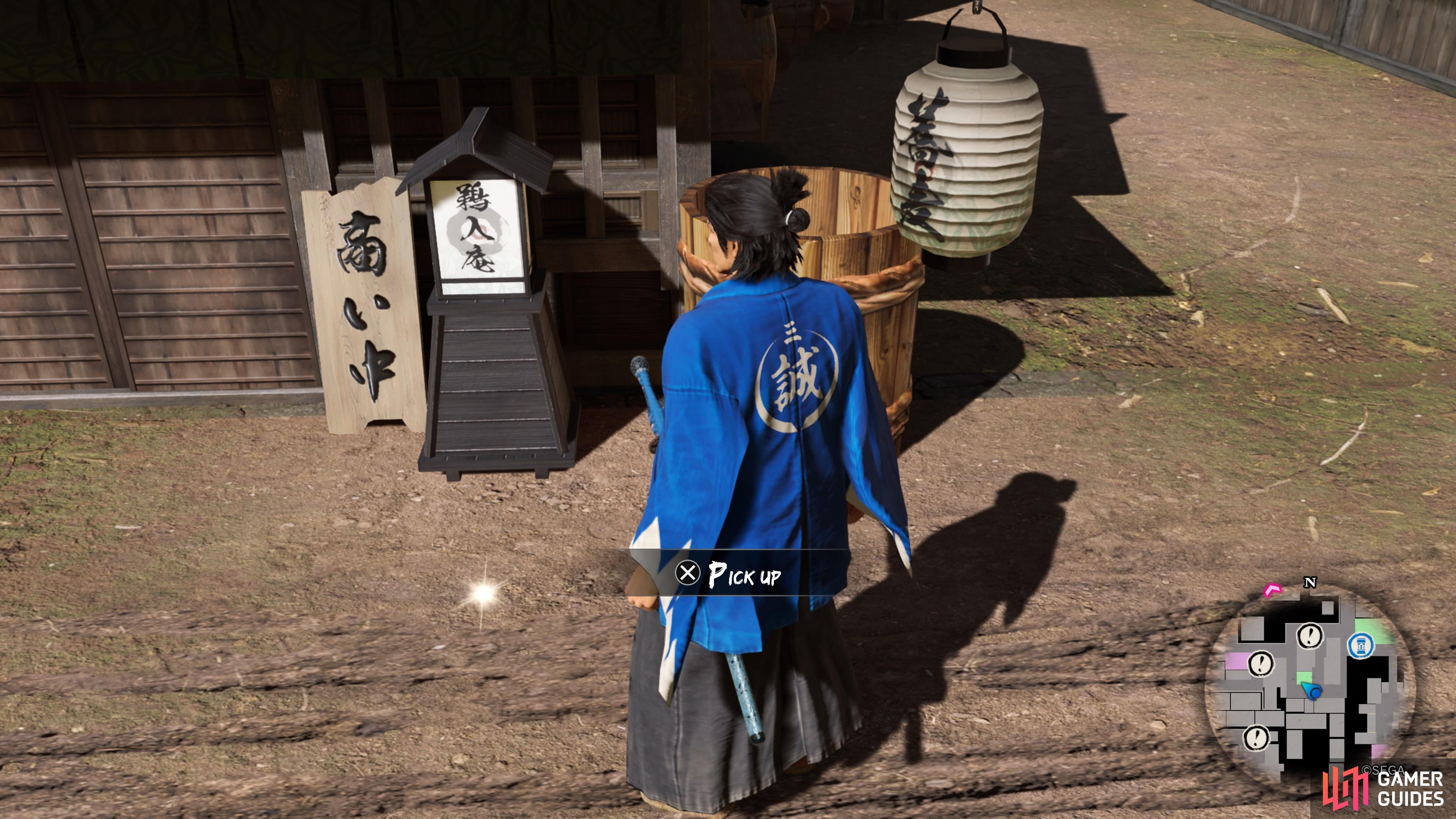 It's found right outside of the Gunman dojo, once you have access to it