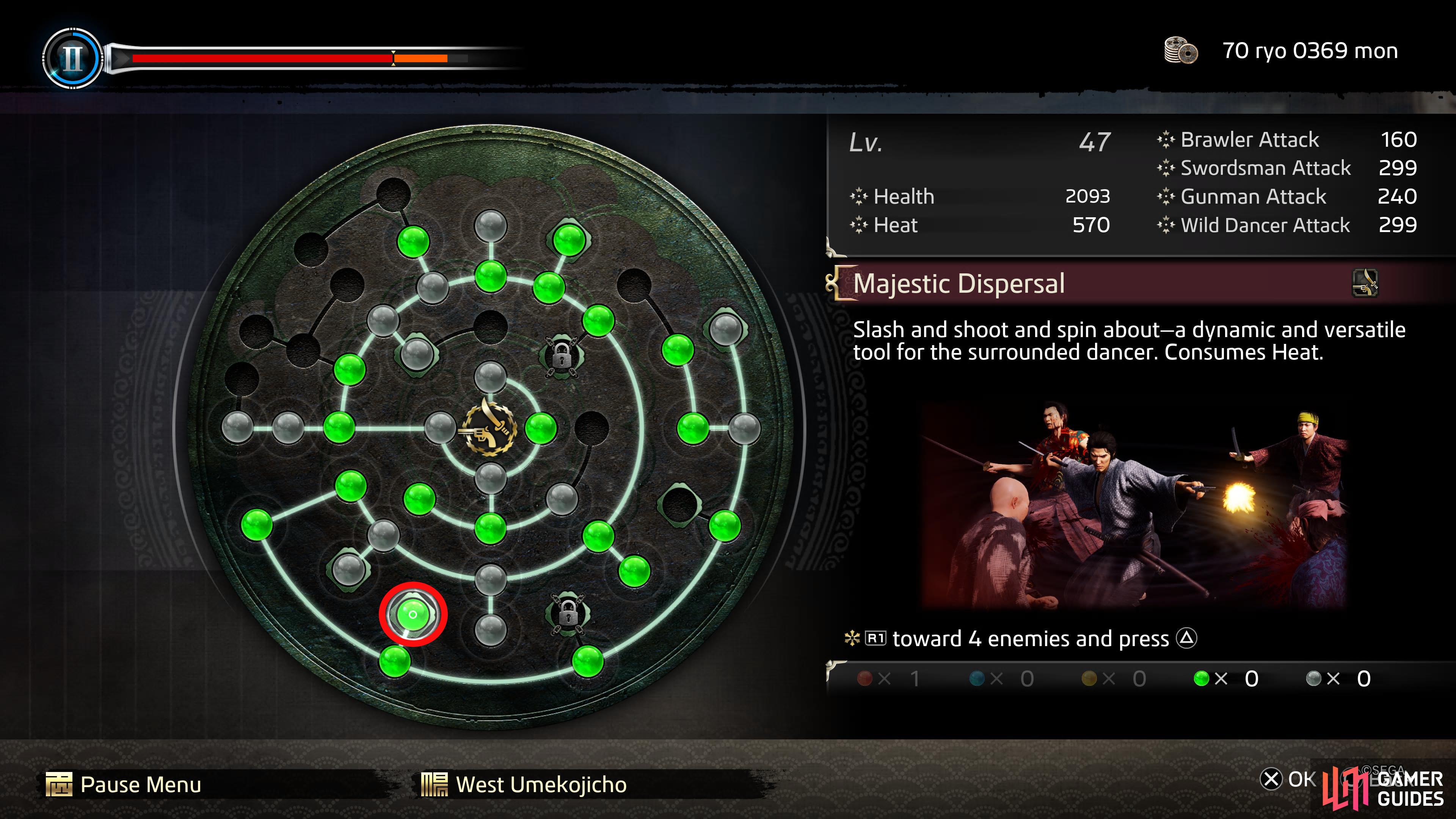 Here's where Majestic Dispersal is on the Ability Wheel.