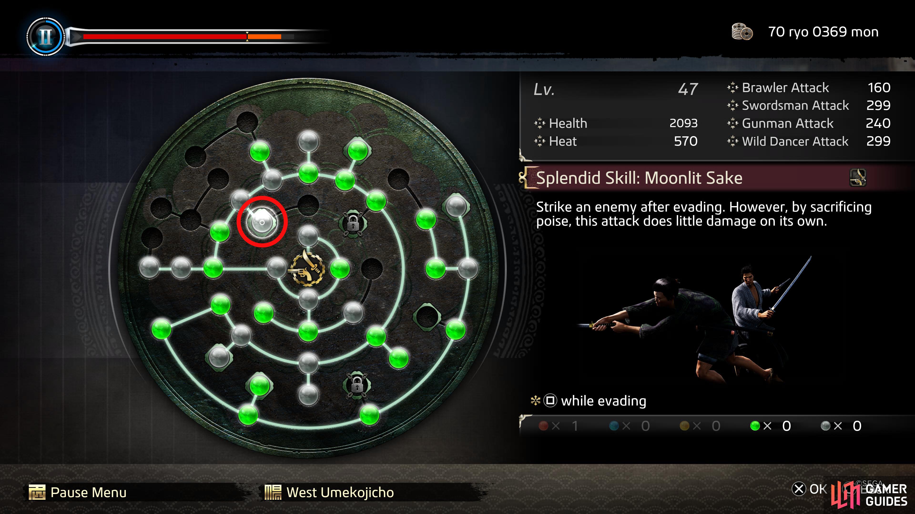 Here's where Moonlit Sake is on the Ability Wheel.
