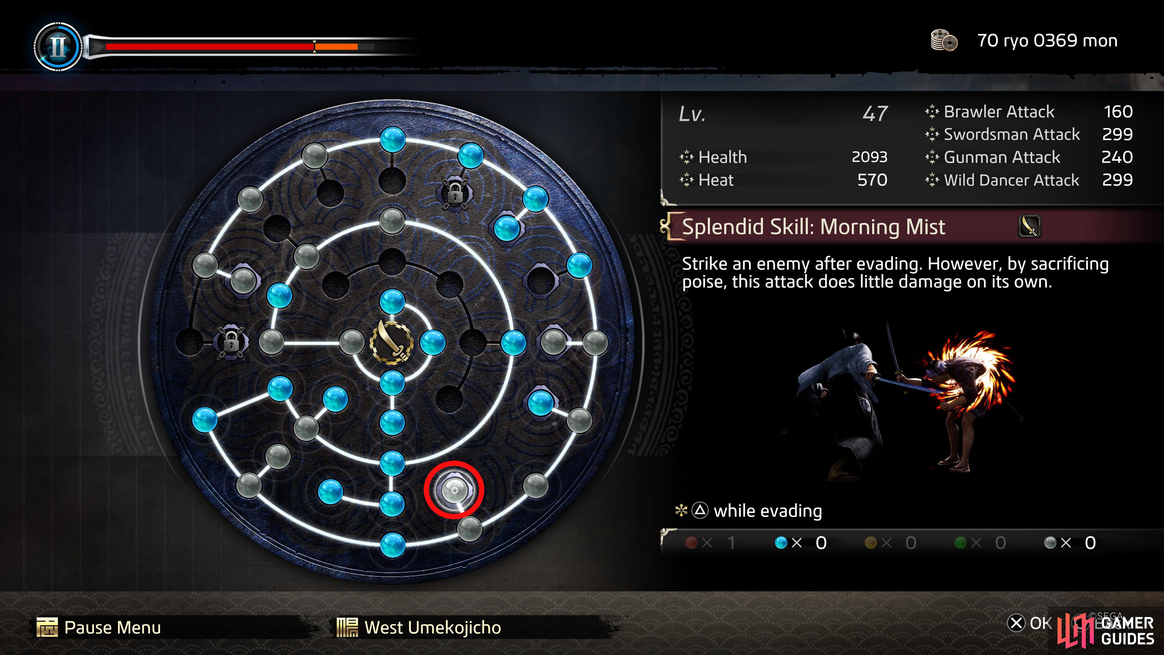 Here is where you'll find Morning Mist on the Ability Wheel.