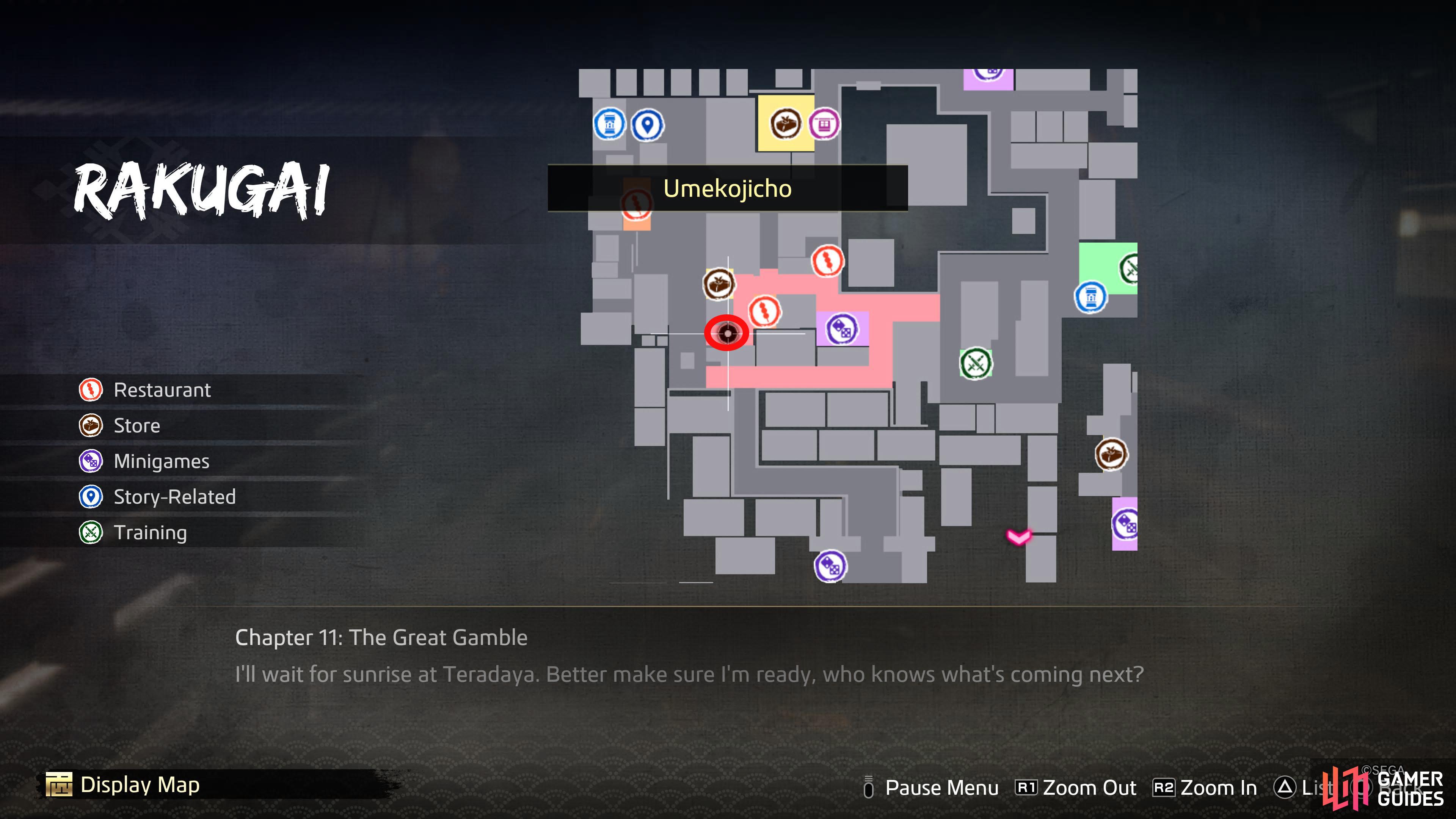 The second counter can be found nearby. Go southwest from your last location past the Shady Bar where you'll get attacked again.
