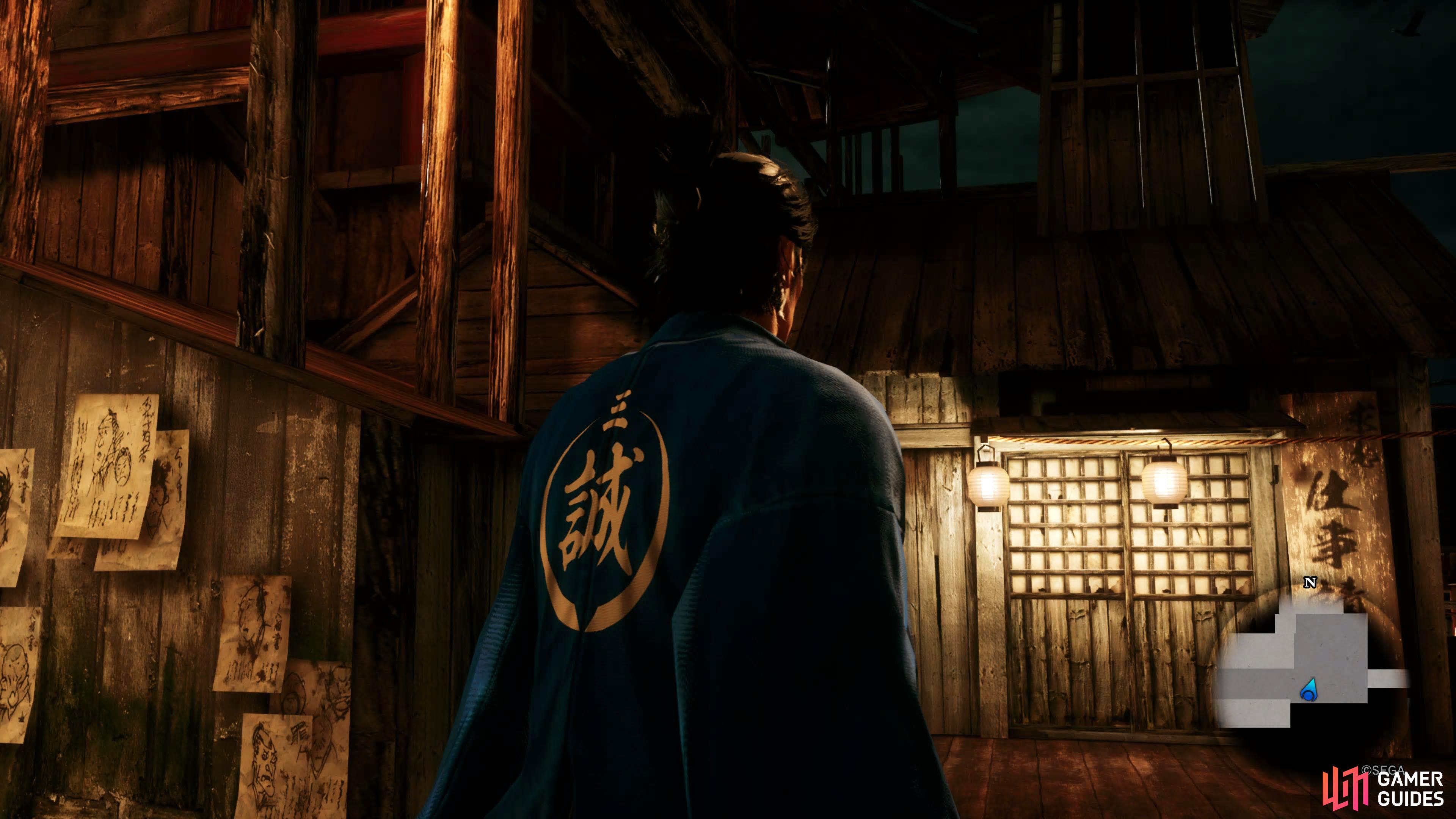 The Wanted Men HQ will be on the upper floor near the walls covered in bounty posters.